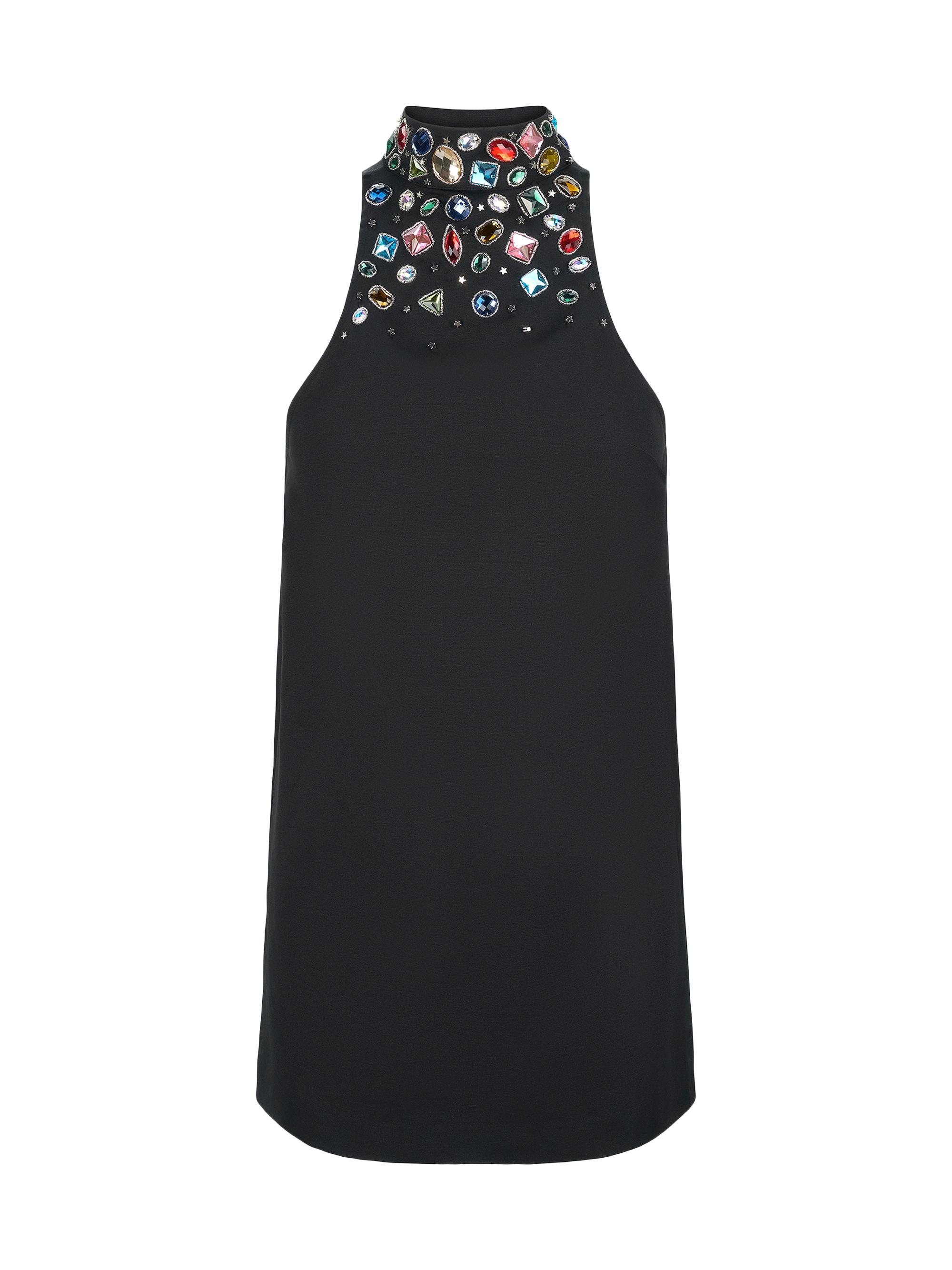 Staud Women's Finn Bejeweled Minidress - Black Celestial