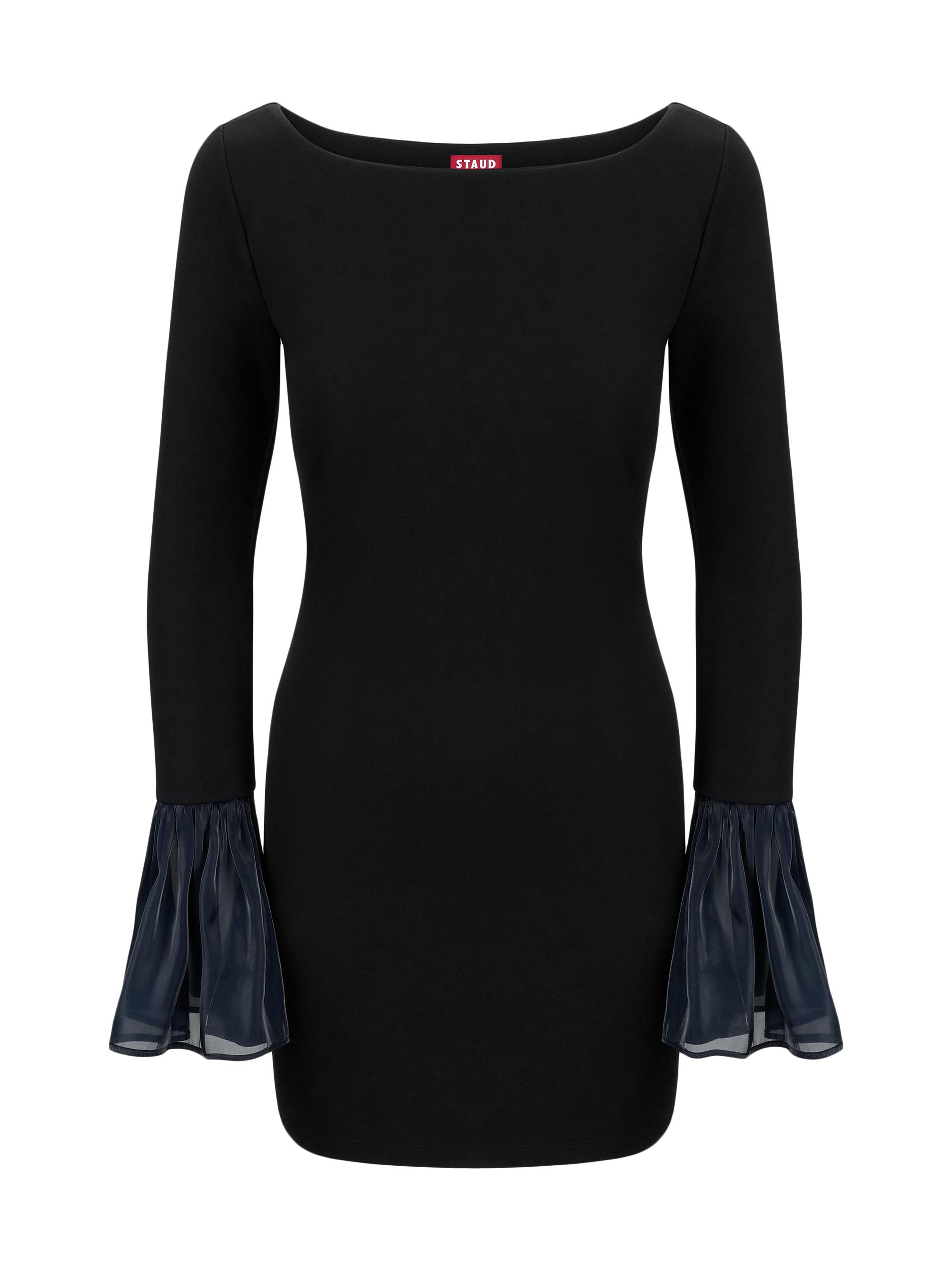 Staud Hawthorne Chiffon Bell-Sleeve Minidress | Saks Fifth Avenue
