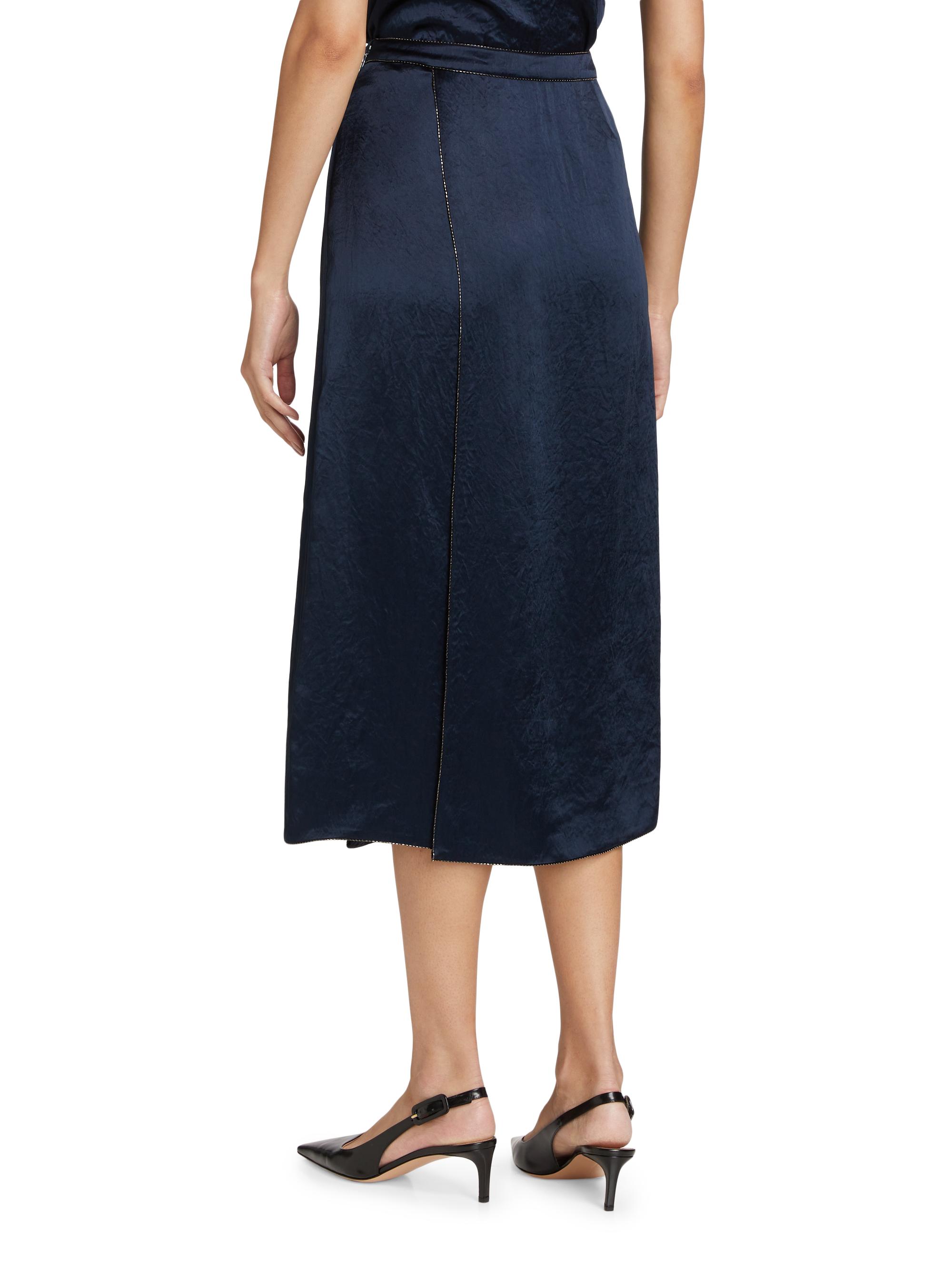 Jupe Vince 'Inverted Front Pleat' - Taille 2 Noir - Modèle Mini - Neuf Avec étiquettes