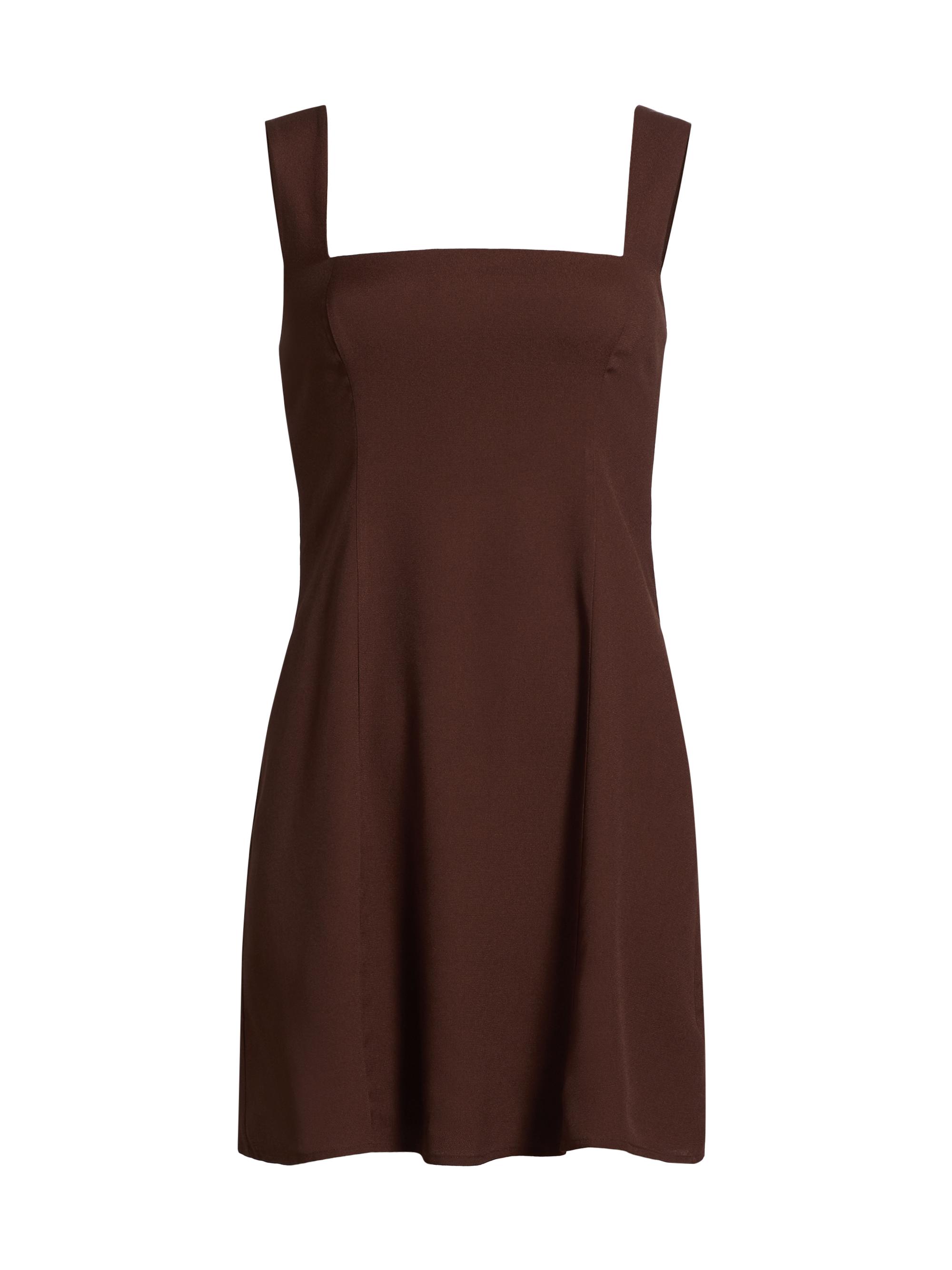Reformation Women's Gabin Crêpe Minidress - Cafe