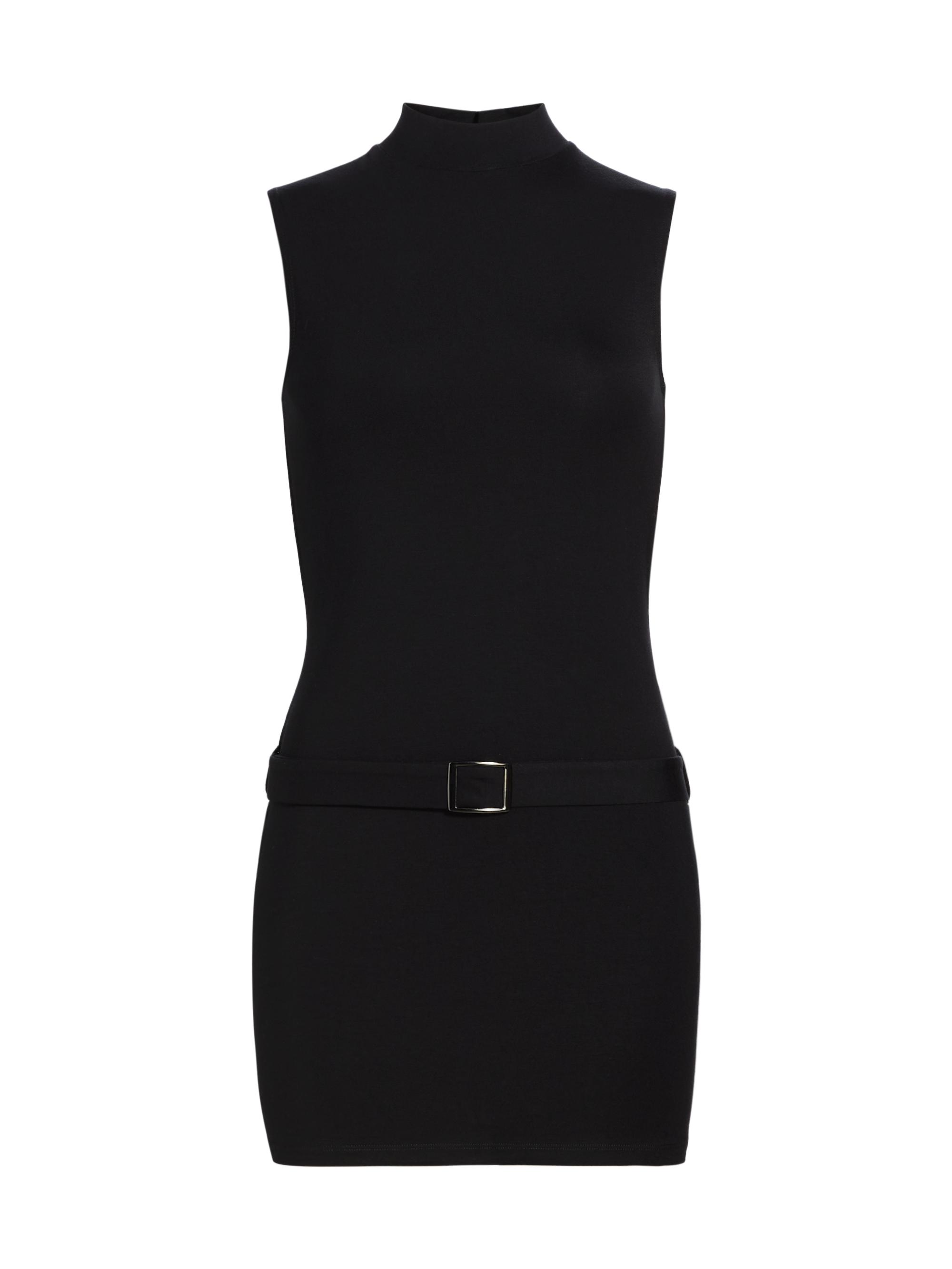 Reformation Women's Jemma Belted Knit Minidress - Black