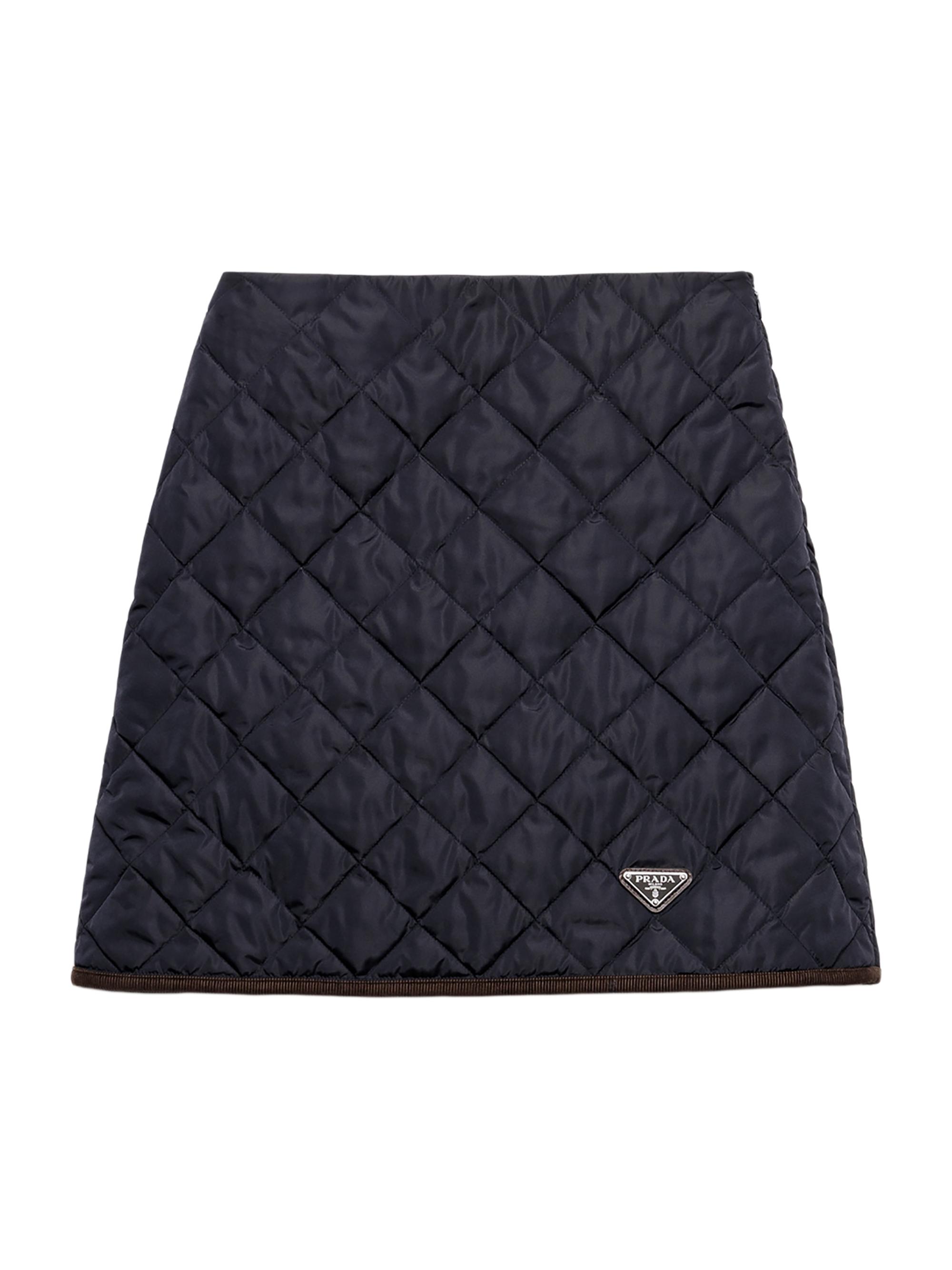 Prada Women's Lightweight Re-Nylon Miniskirt - Blue