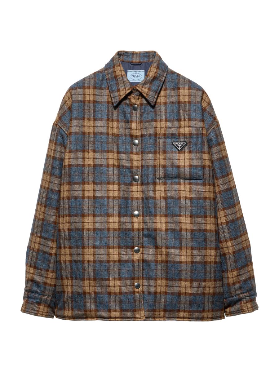 PRADA【入手困難】★チェック ウールツイル★Lumberjack Jacket Prada Checked Wool Twill Lumberjack Jacket | Saks Fifth Avenue