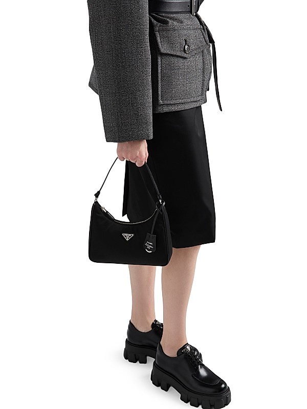 Shop Prada Monolith Brushed Leather Lace-Up Shoes | Saks Shop Prada Monolith Brushed Leather Lace-Up Shoes | Saks