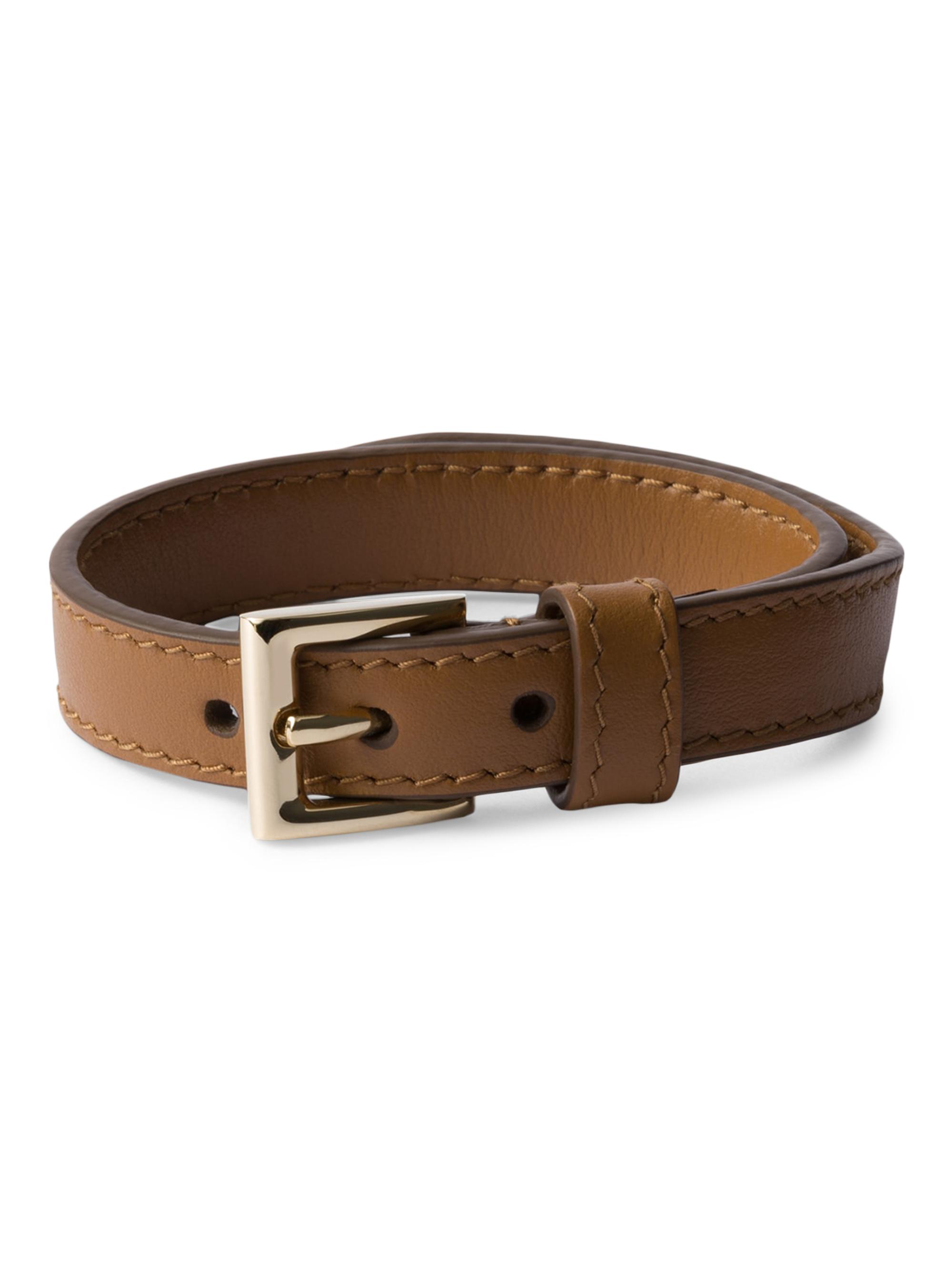 Prada Women's Leather Bracelet - Brown