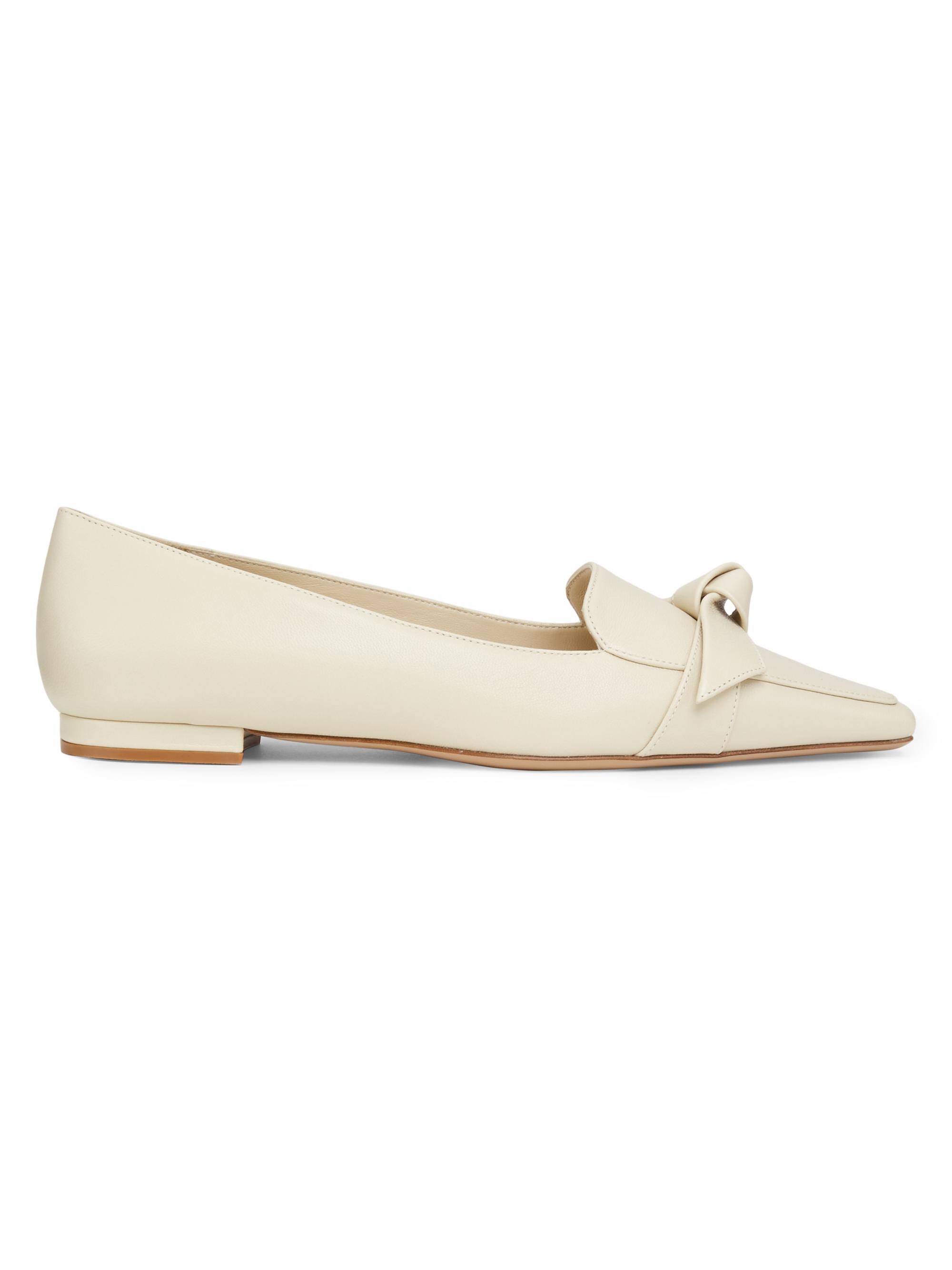 Alexandre Birman Women's Clarita 15MM Leather Loafers - Eggshell