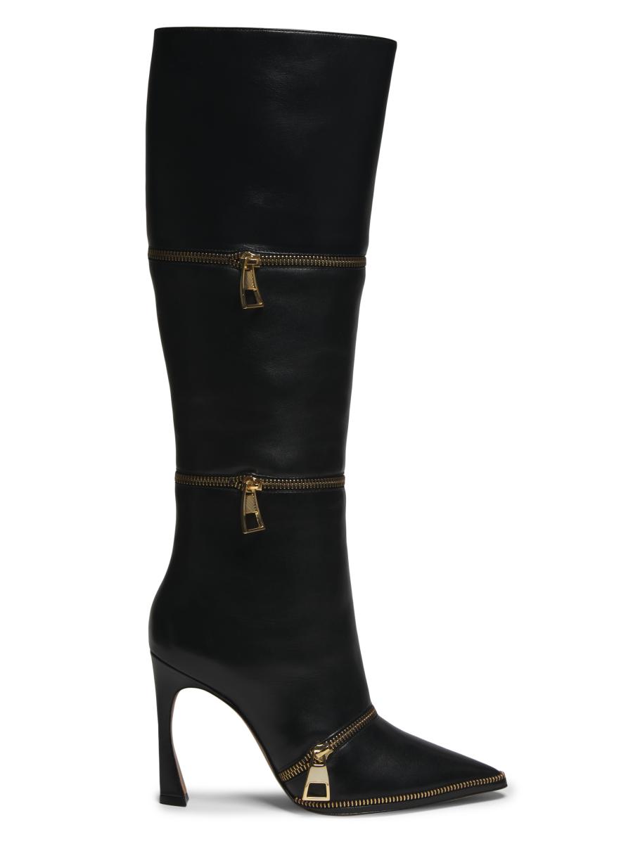 Alexandre Birman Zoe 100MM Leather Boots | Saks Fifth Avenue
