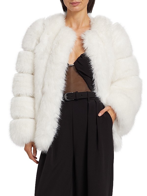 Shop Et Ochs Faux-Fox-Fur Jacket | Saks Fifth Avenue Shop Et Ochs Faux-Fox-Fur Jacket | Saks Fifth Avenue