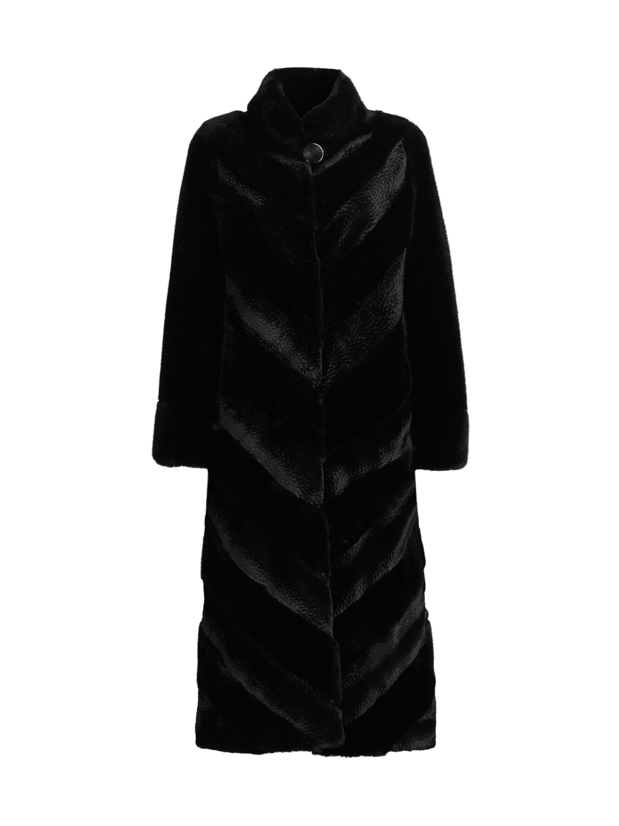 Et Ochs Women's Faux-Mink Long Coat - Black