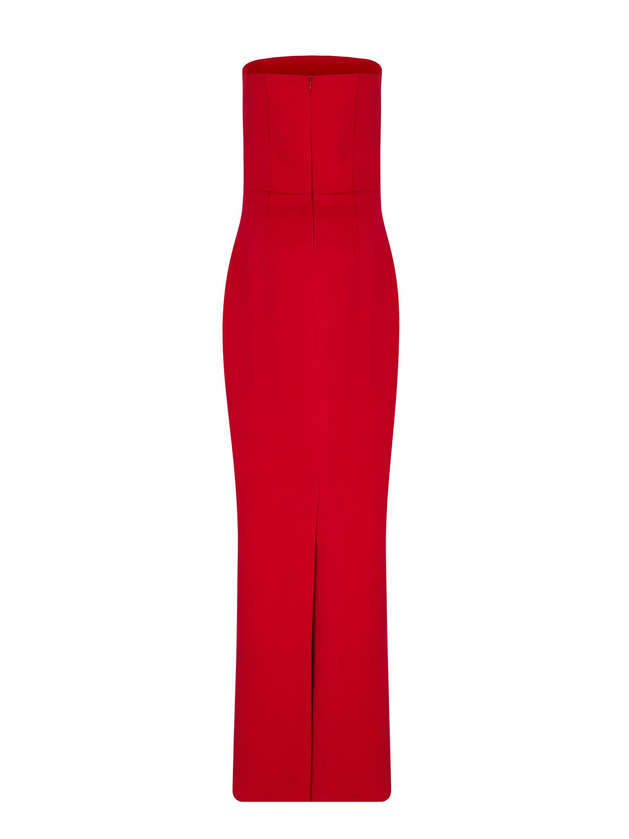 The New Arrivals Ilkyaz Ozel Ambra Satin Column Gown | Saks Fifth