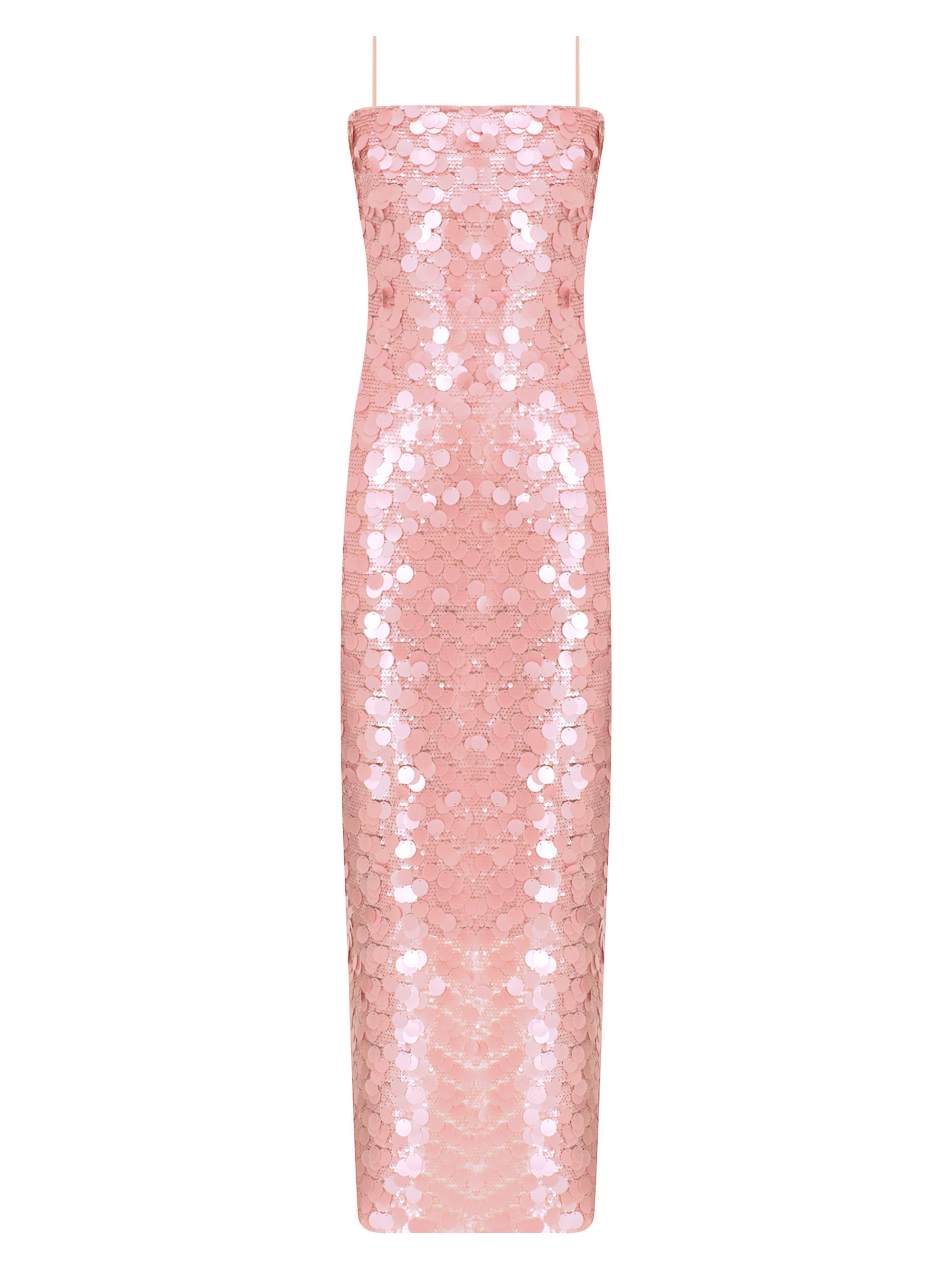 The New Arrivals Ilkyaz Ozel Women's Phoenix Sequined Sheath Midi-Dress - Anemones Roses