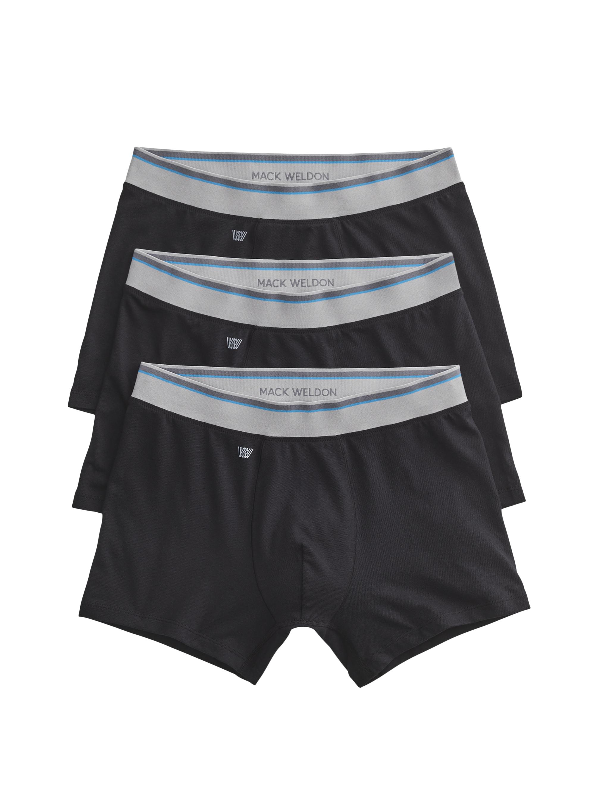 Mack Weldon Men's Cloud FX Trunk 3-Pack - True Black