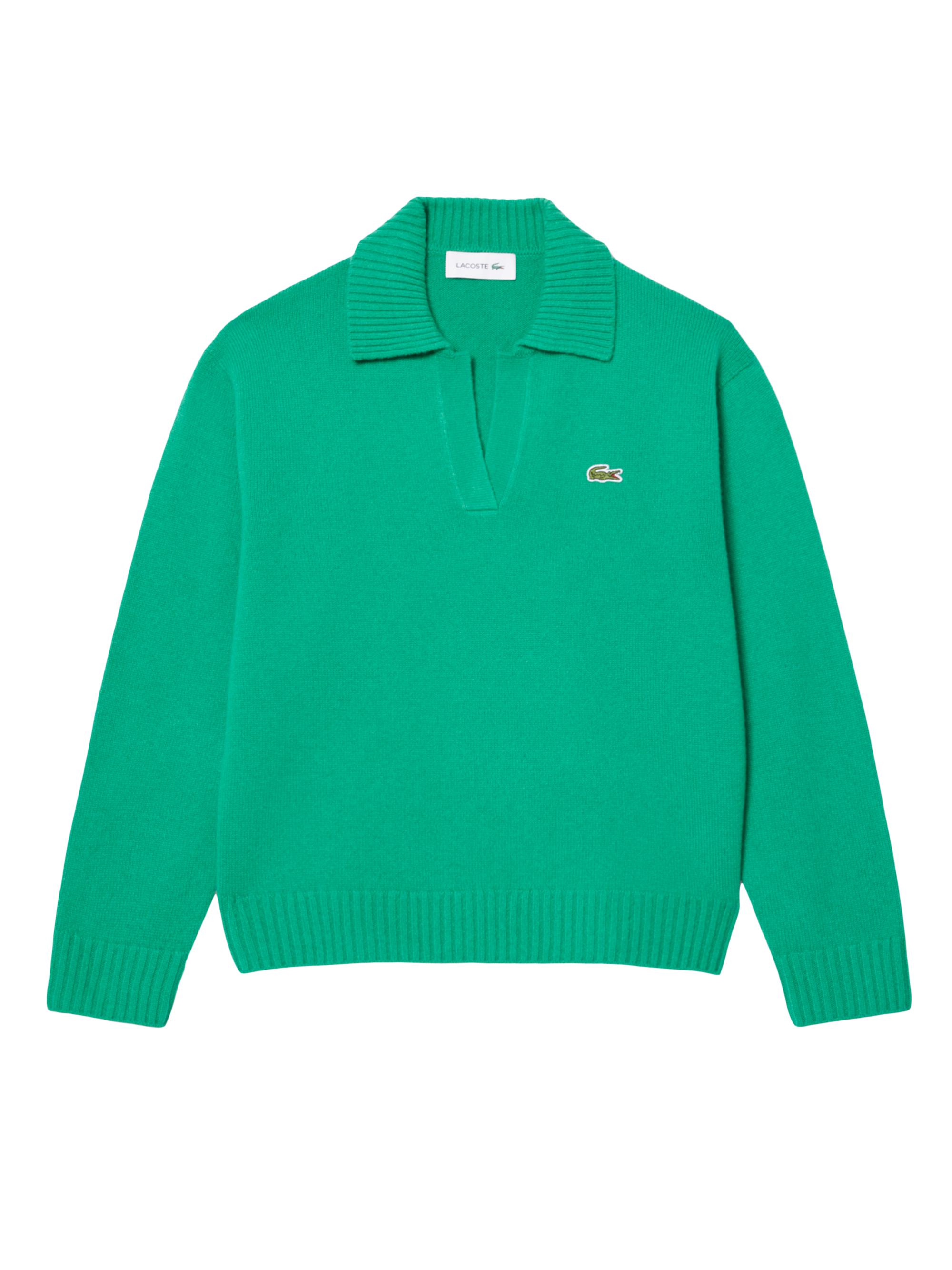 Lacoste Women's Cashmere V-Neck Sweater - Navy Blue