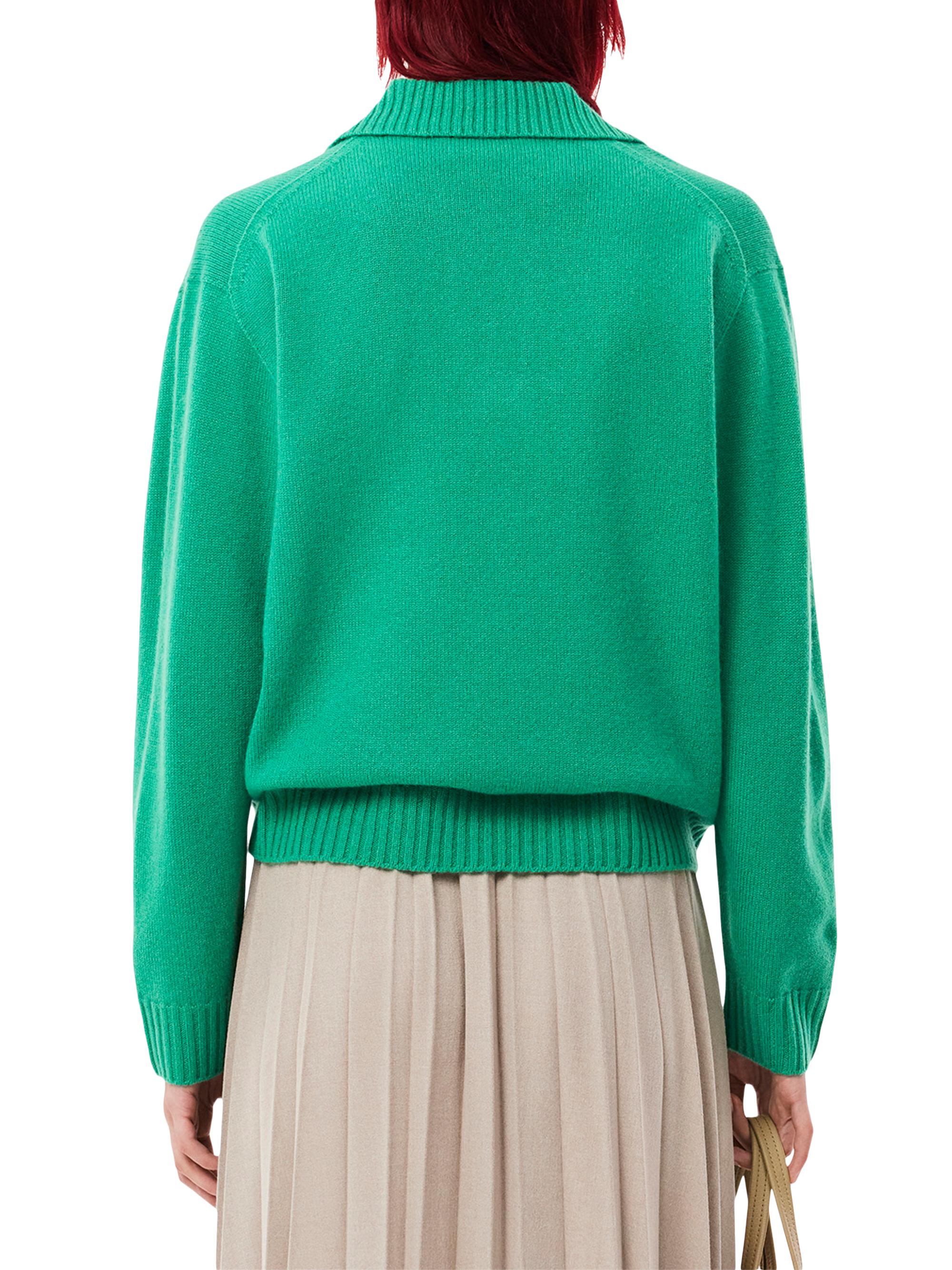 【今だけお買い得！】LACOSTE Knit Sweater(green) Lacoste TRICOT Green Mens Zippers & Cardigan Lacoste