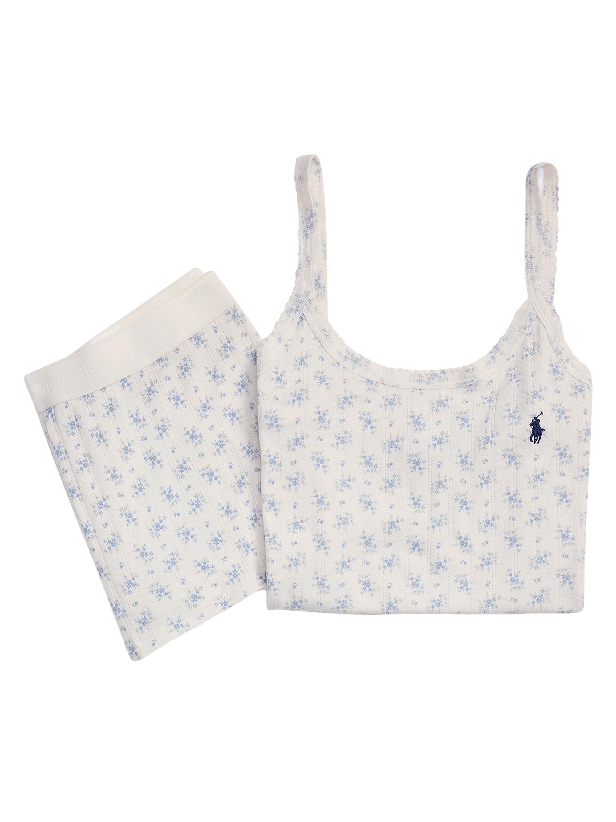 Polo Ralph Lauren Women's Polo Pointelle Cami & Sleep Shorts Set - Colby Floral