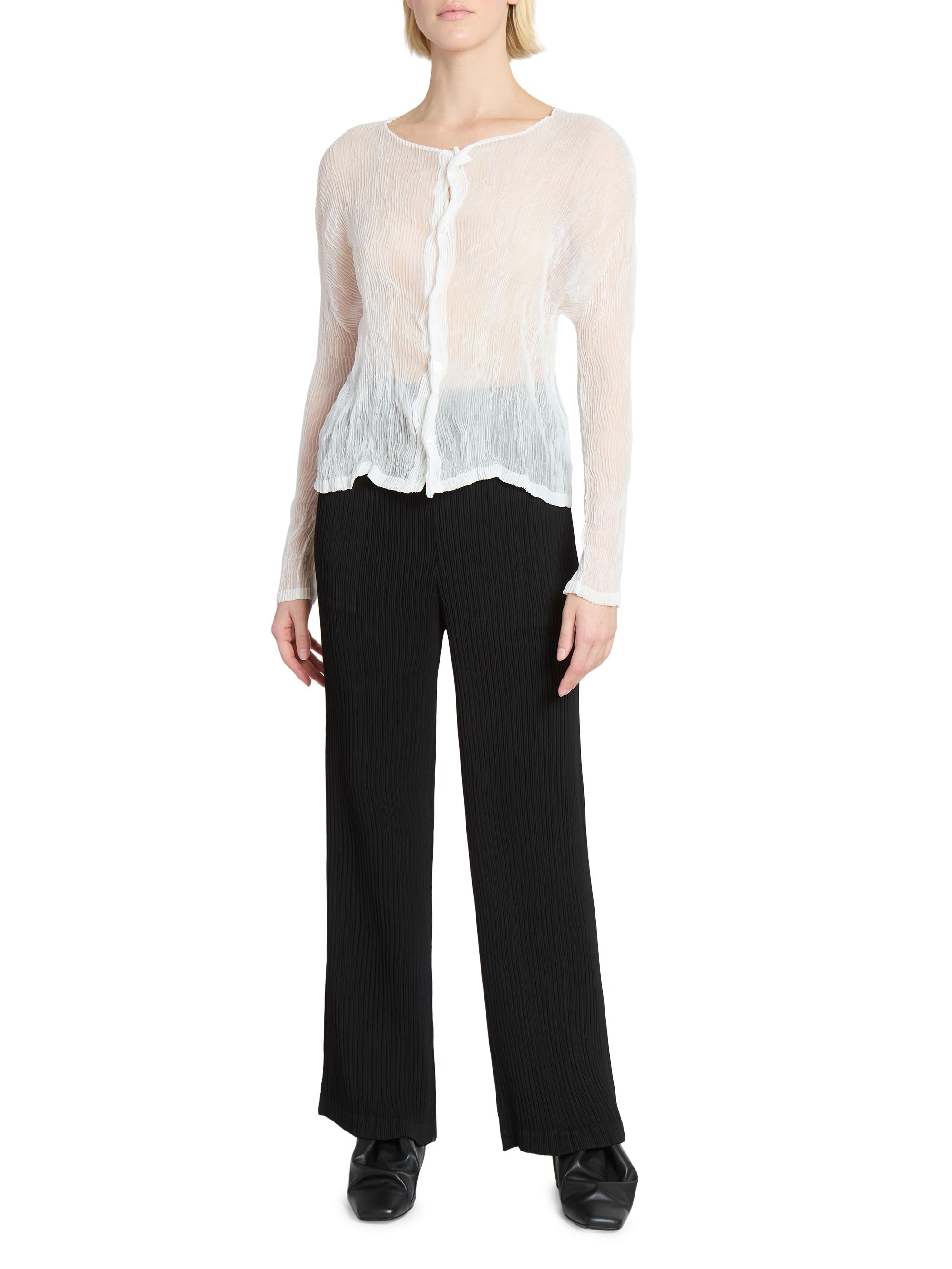Issey Miyake Chiffon Twist Plissé Shirt | Saks Fifth Avenue