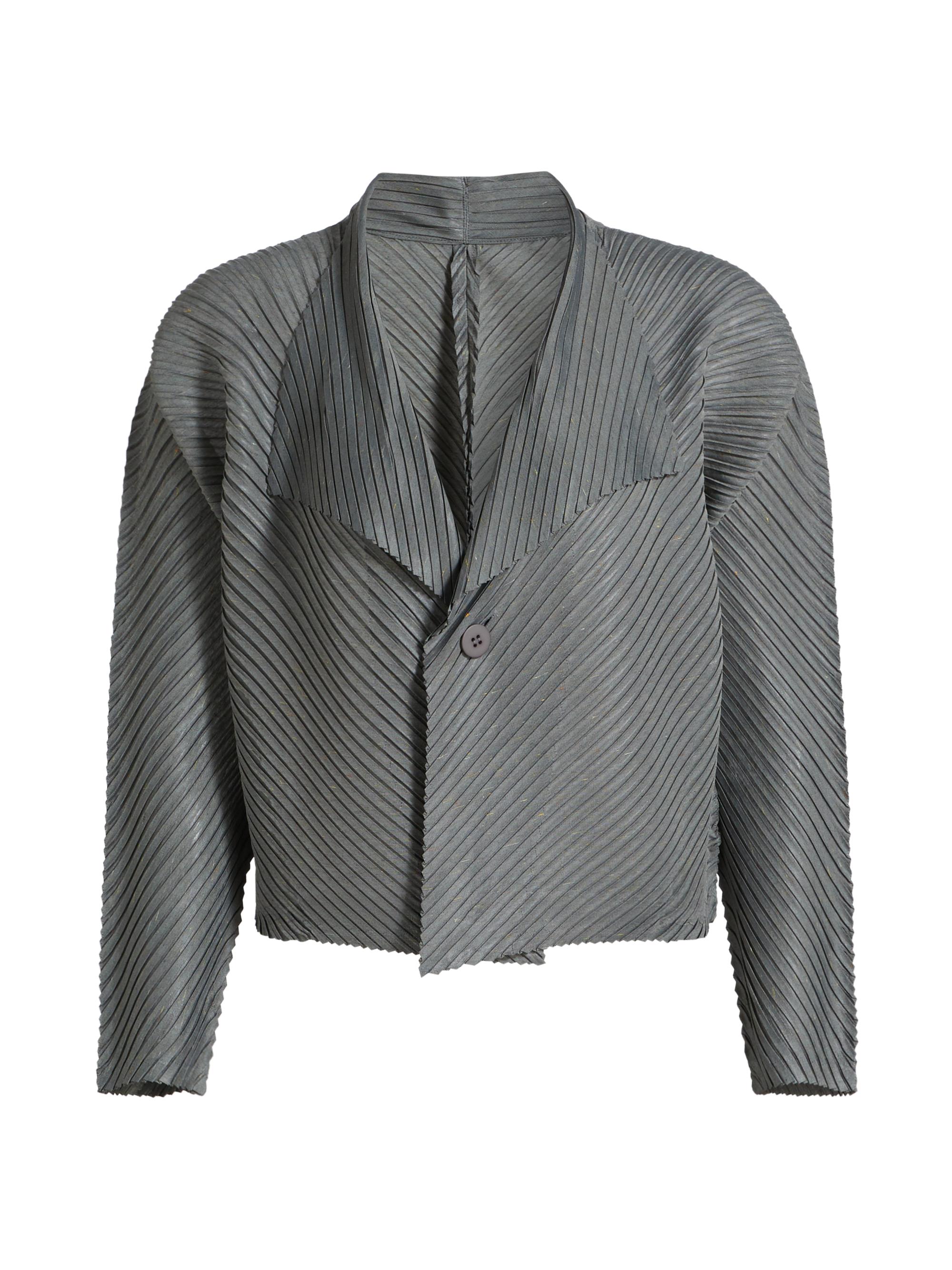 Issey Miyake Women's Restore Blend Pleats Jacket - Gray Hued