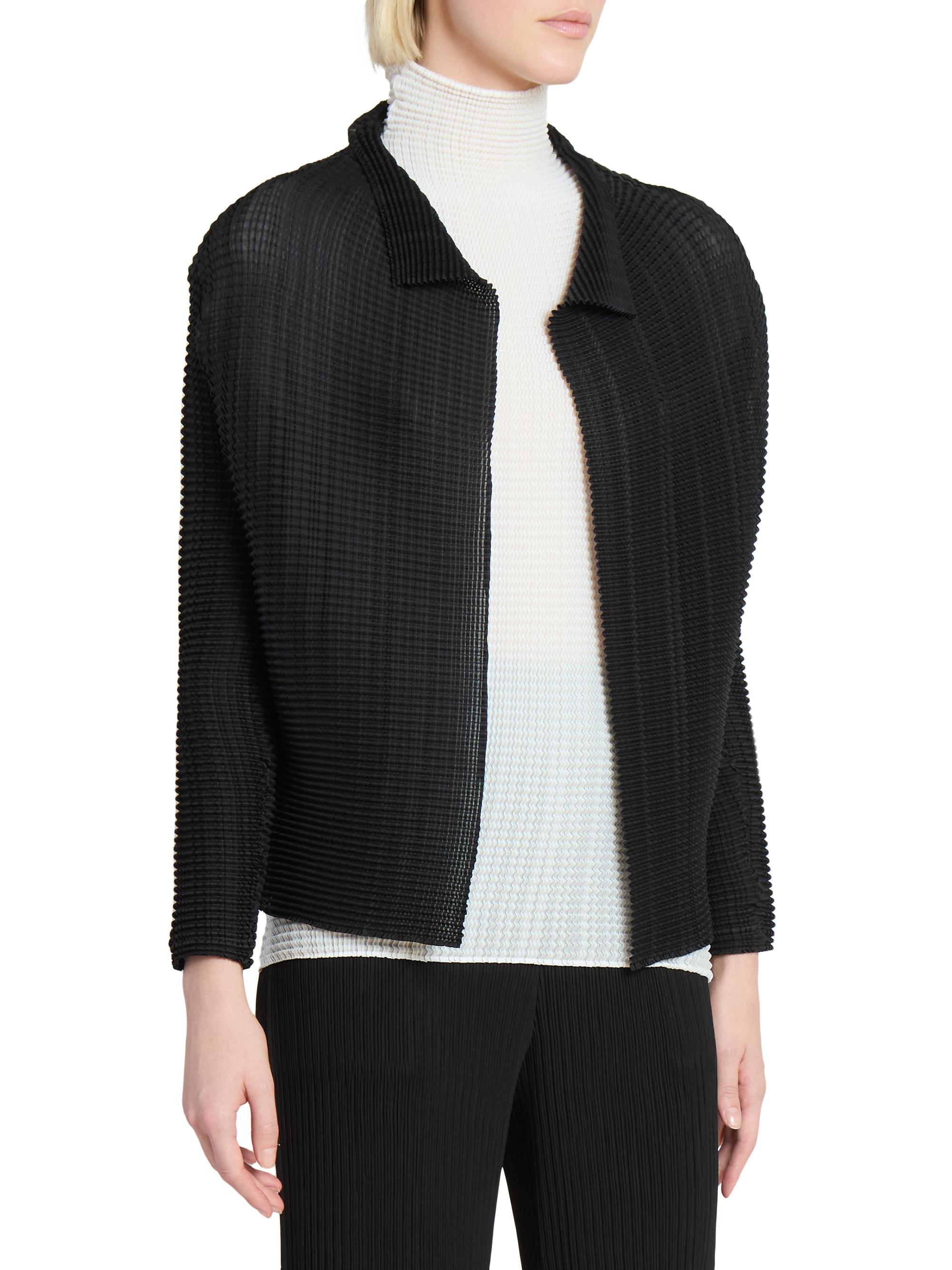 Issey Miyake Wooly Pleats Long-Sleeve Shirt Jacket | Saks Fifth Avenue