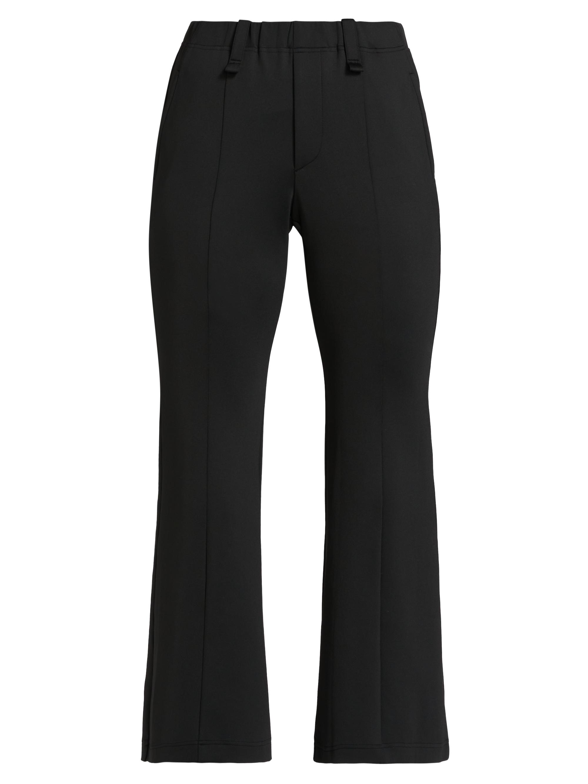 Issey Miyake Women's Cropped Flare Mid-Rise Pants - Black