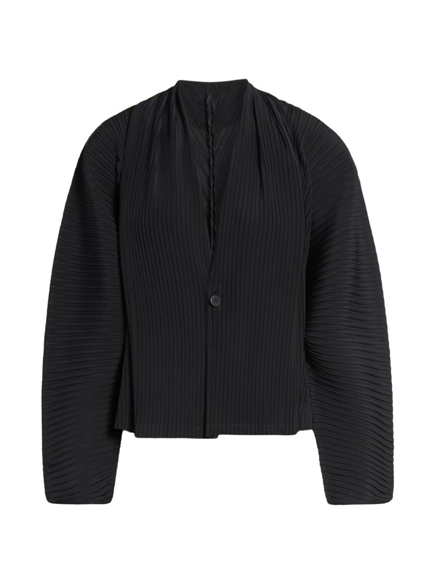 ISSEY MIYAKE rayon drape cardigan 三宅一生 Issey Miyake Vigor Pleats Solid V-Neck Cardigan | Saks Fifth