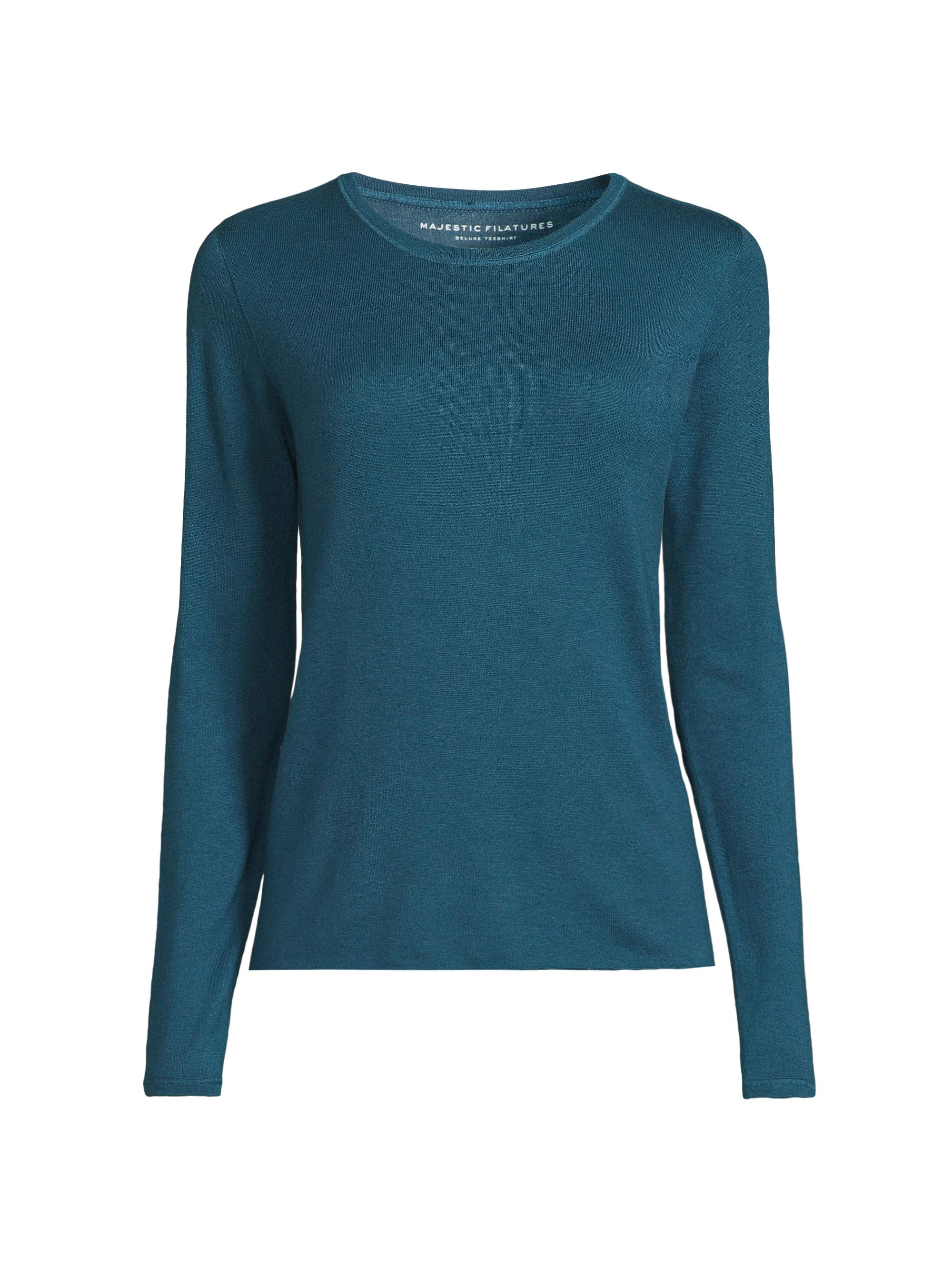 Majestic Filatures Women's Machine-Washable Cashmere Long-Sleeve Sweater - Encore