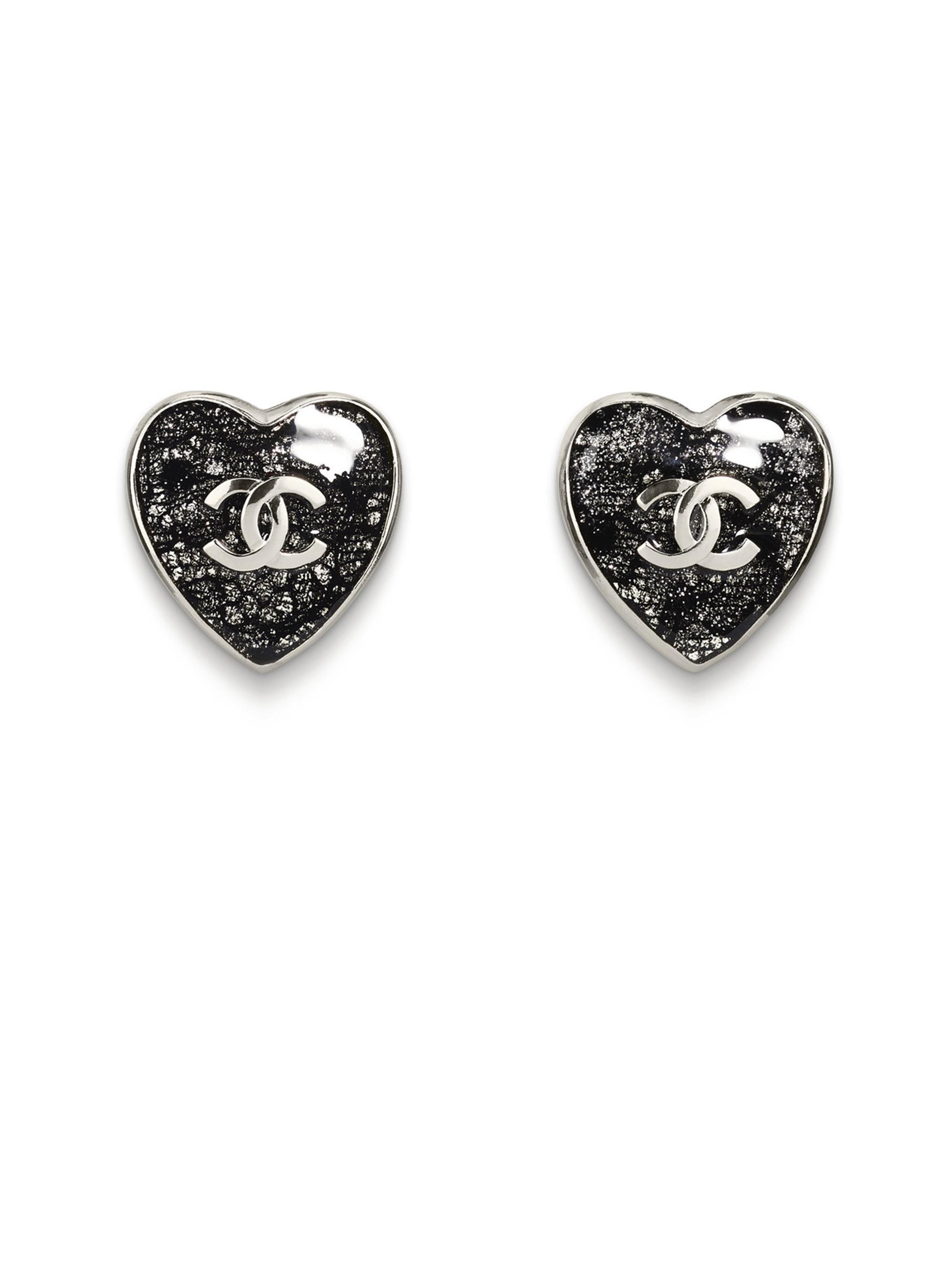 CHANEL Chanel Black Tweed Strass Crystal CC Paris-Shanghai Pudong