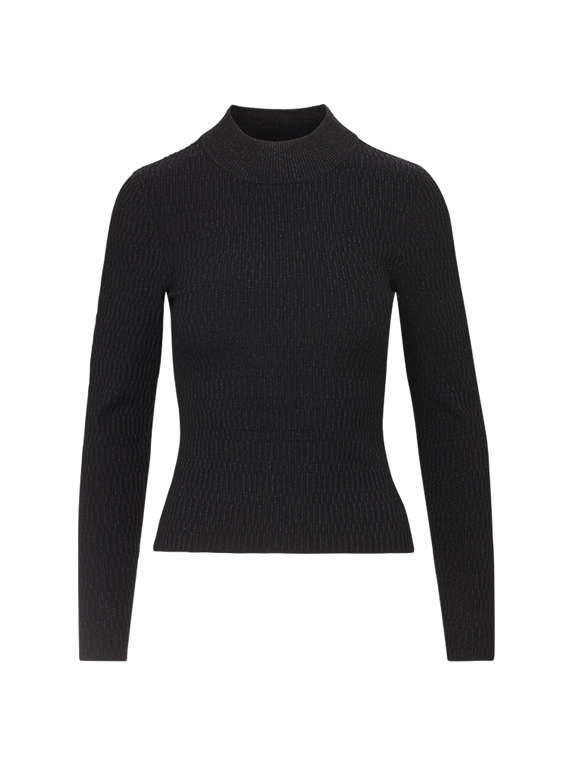 Veronica Beard Women's Dahlia Mock Turtleneck Sweater - Black