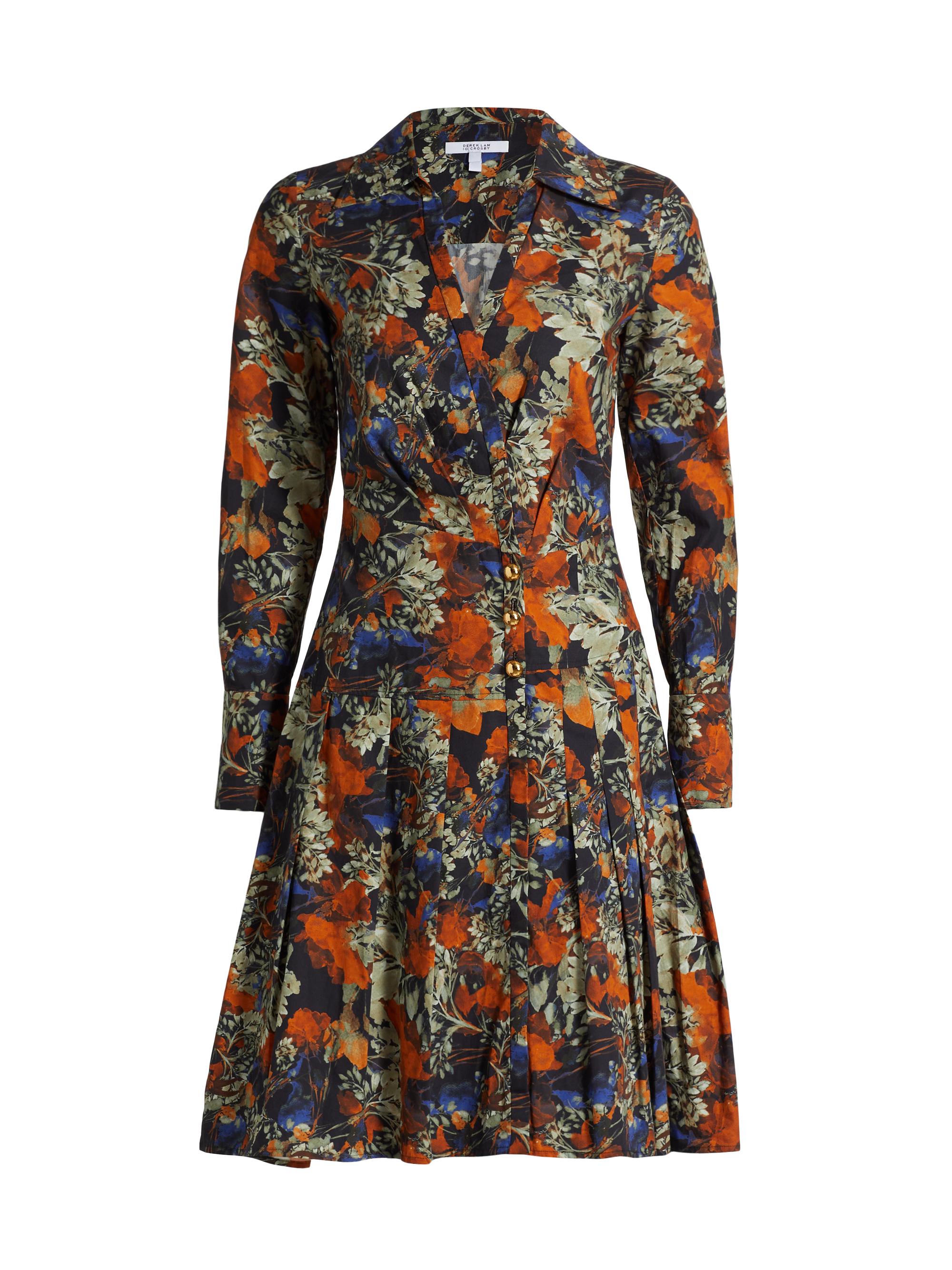 Isabel Marant Étoile Zeliha Paisley Twist-Front Knee-Length Dress