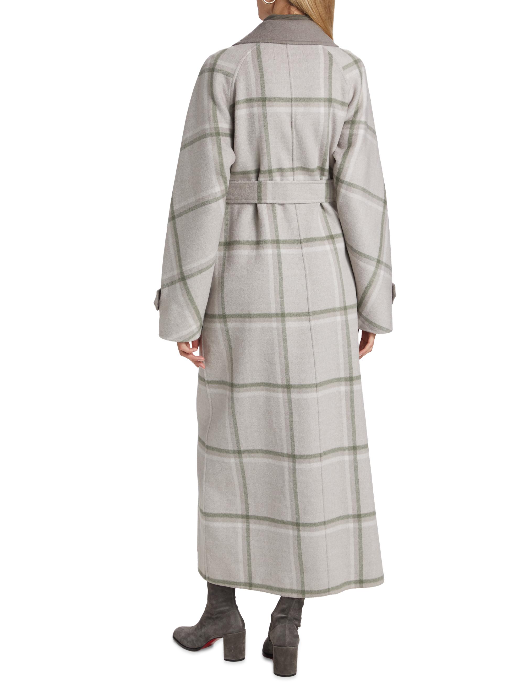 極美品★現行24AWモデル★Lisière★CHECK W COAT★ Maxi Overcoat - Mackenzie Plaid Wool - Emerson Fry