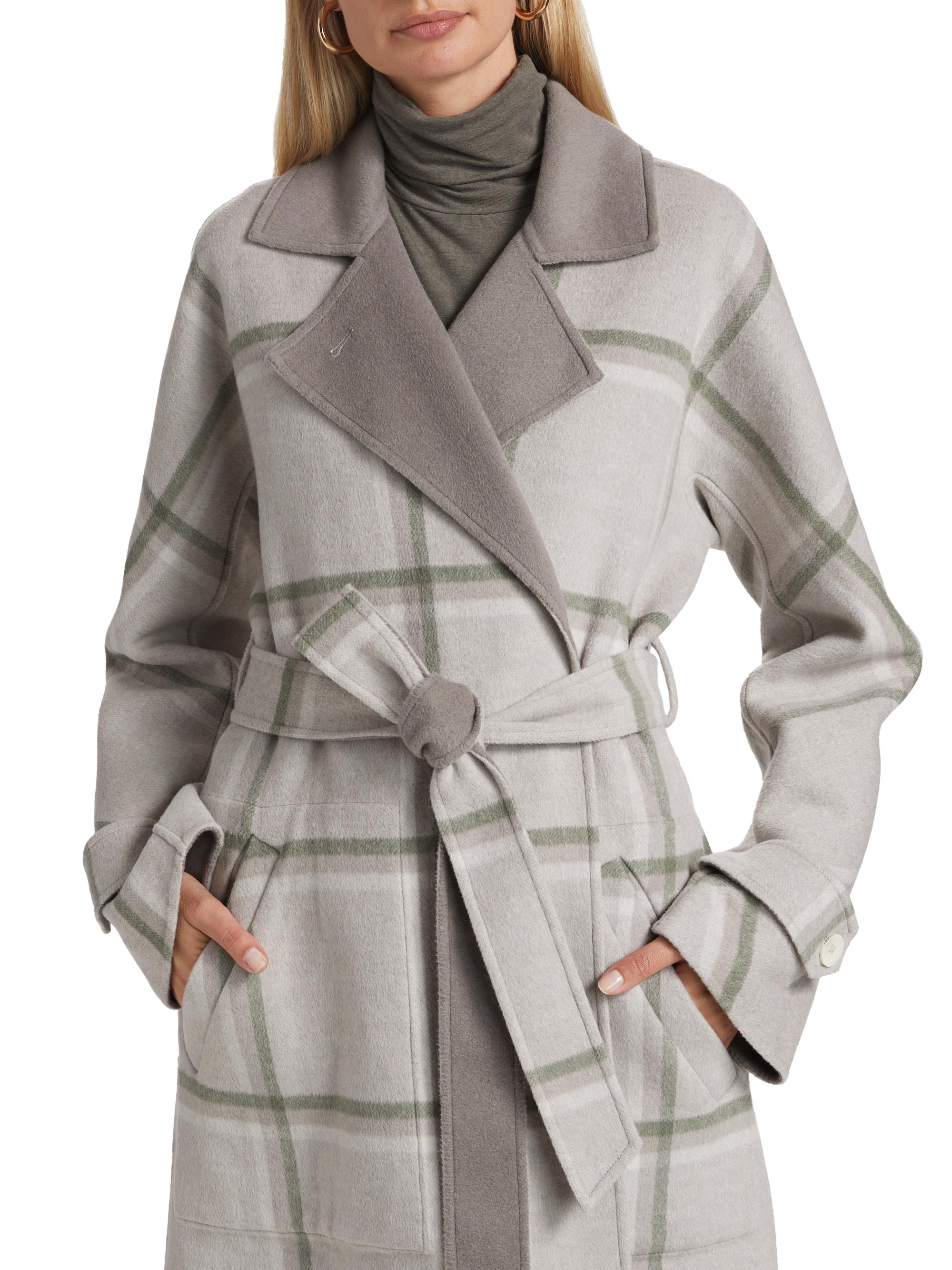 極美品★現行24AWモデル★Lisière★CHECK W COAT★ L'Appartement LISIERE CHECK W COAT