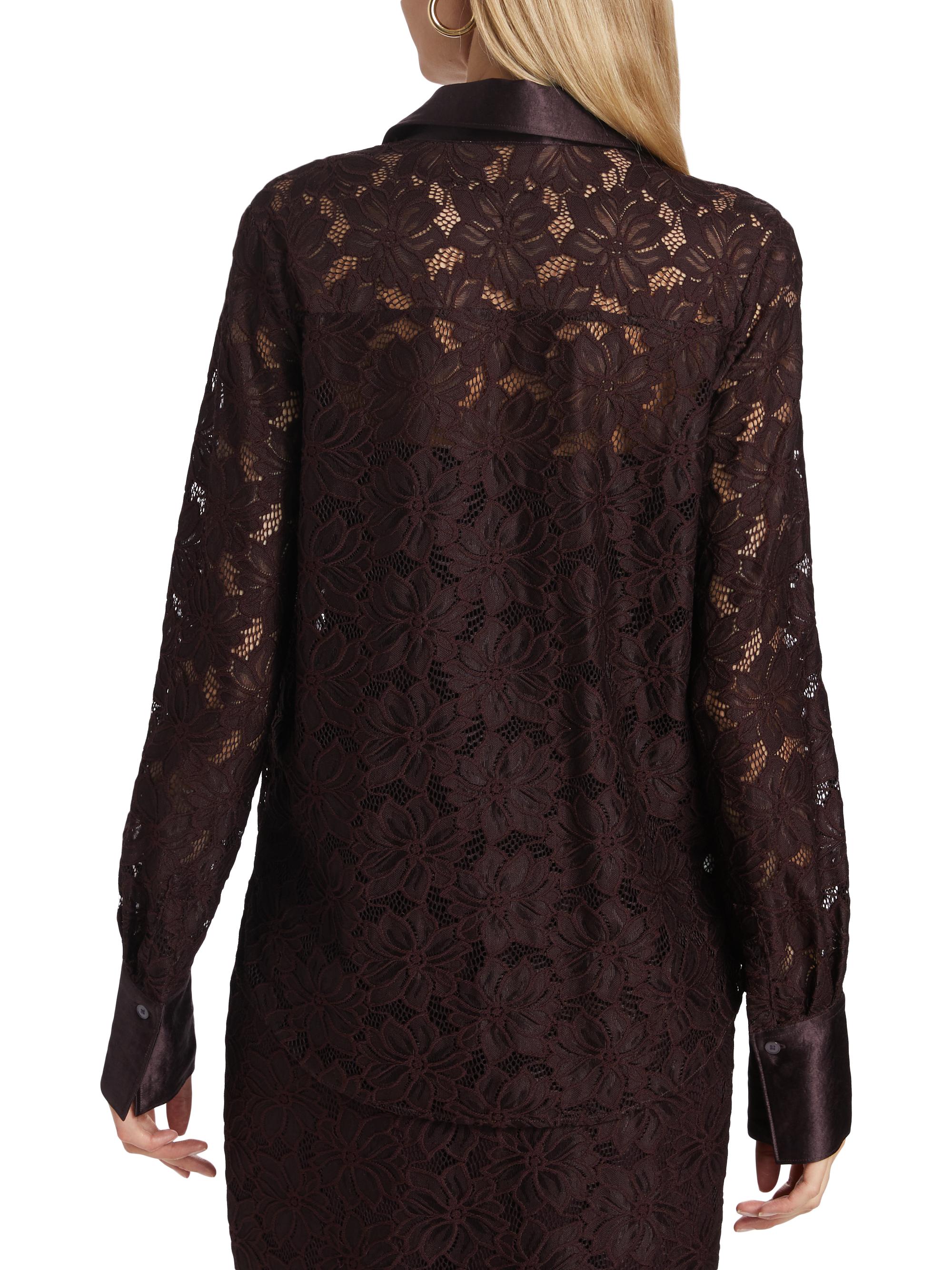 Derek Lam 10 Crosby Raissa Lace Button-Up Shirt | Saks Fifth Avenue