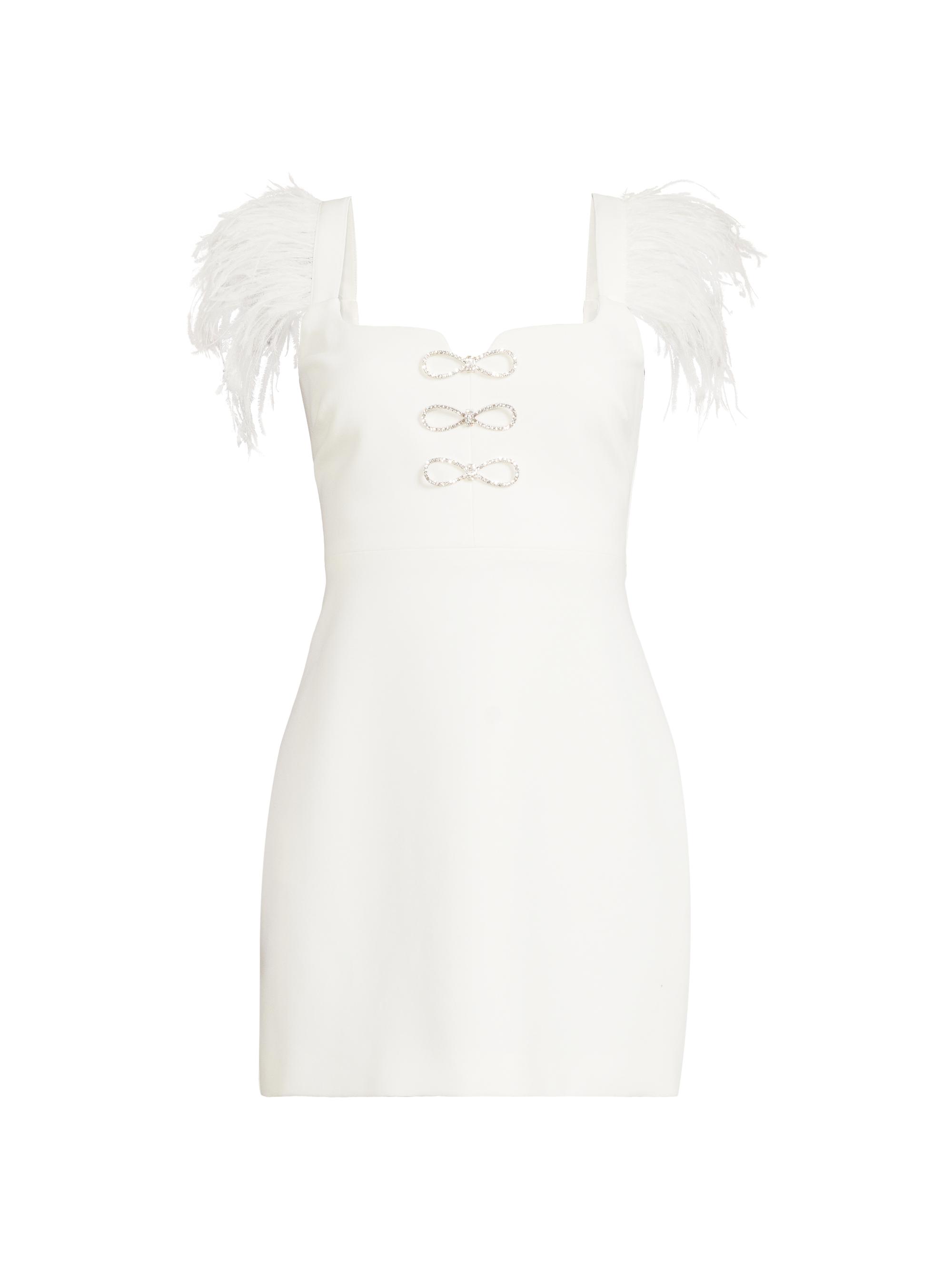 Likely Women's Rizzo Embellished Sweetheart Minidress - White