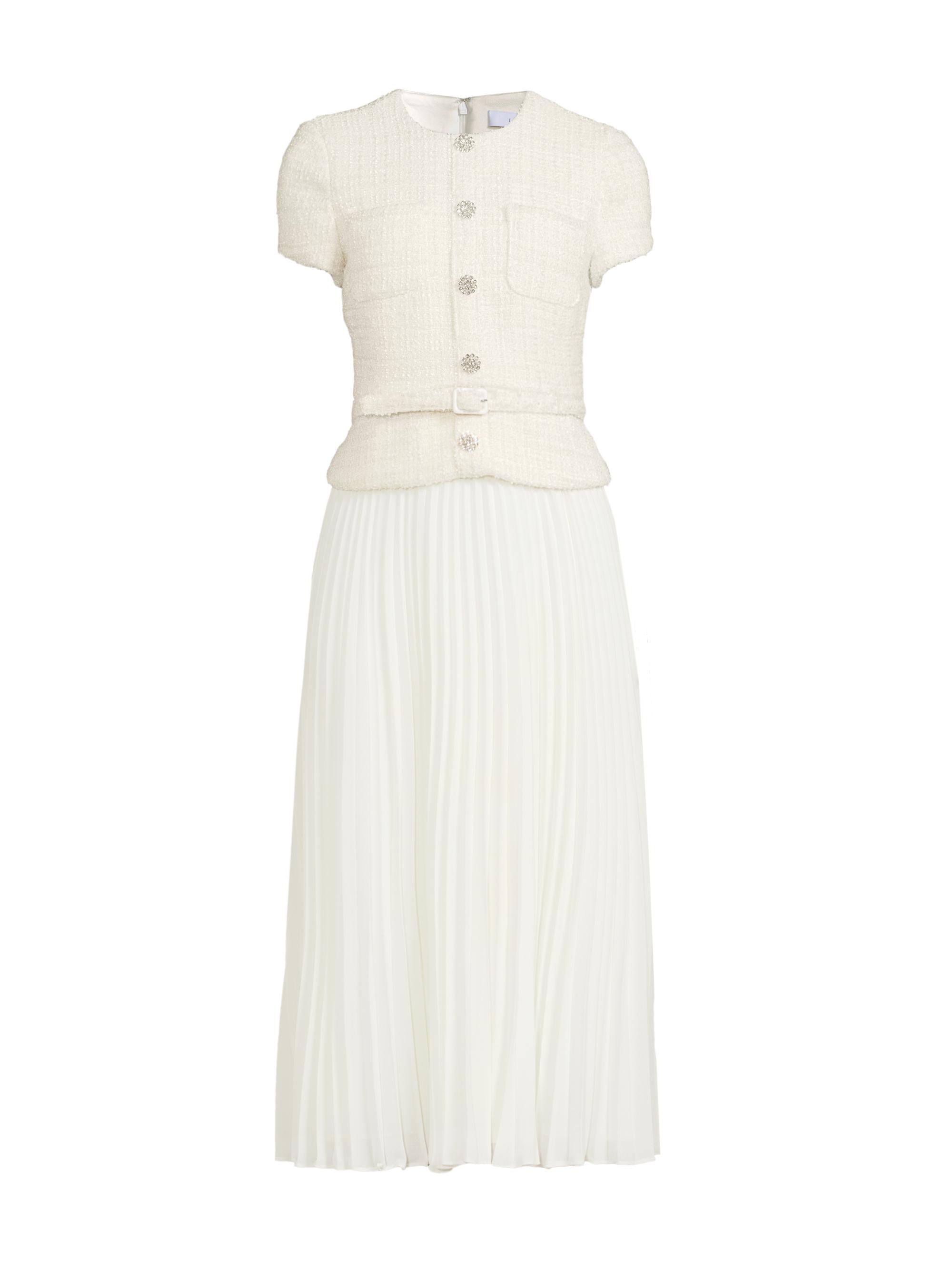 Likely Women's Pamela Pieced Tweed Midi-Dress - Navy