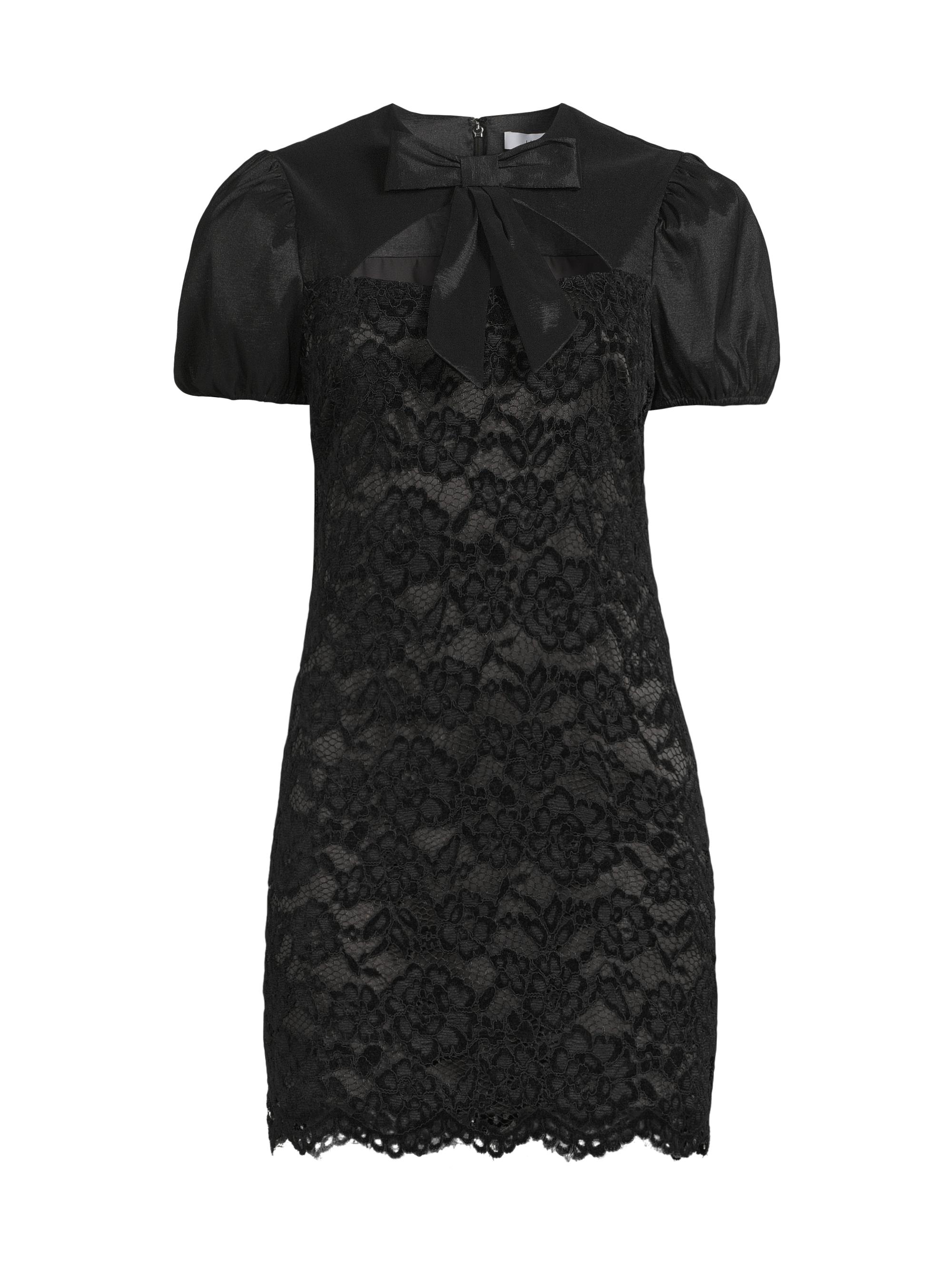 Likely Women's Pirro Floral Lace Minidress - Black