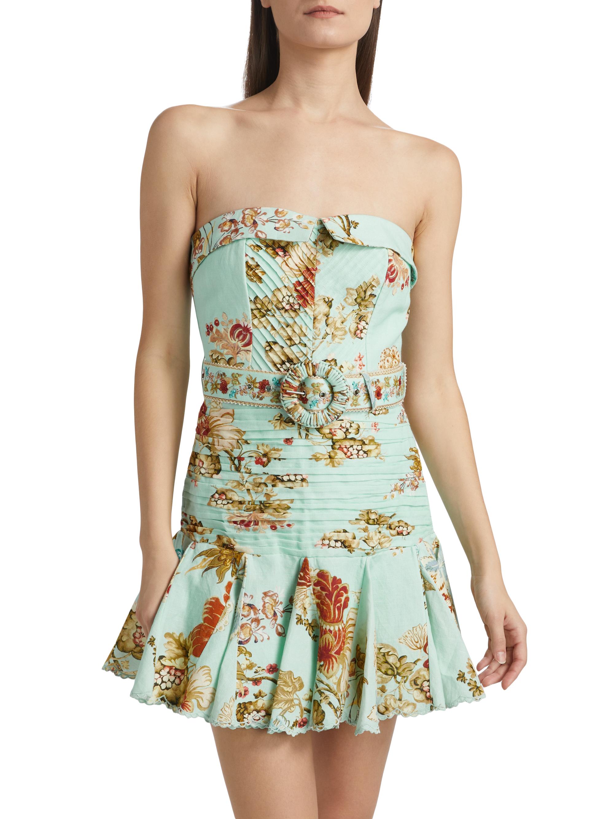 slim fit dress slacks Petal Breeze Hydrengea Mini Dress Printed / M main image 1
