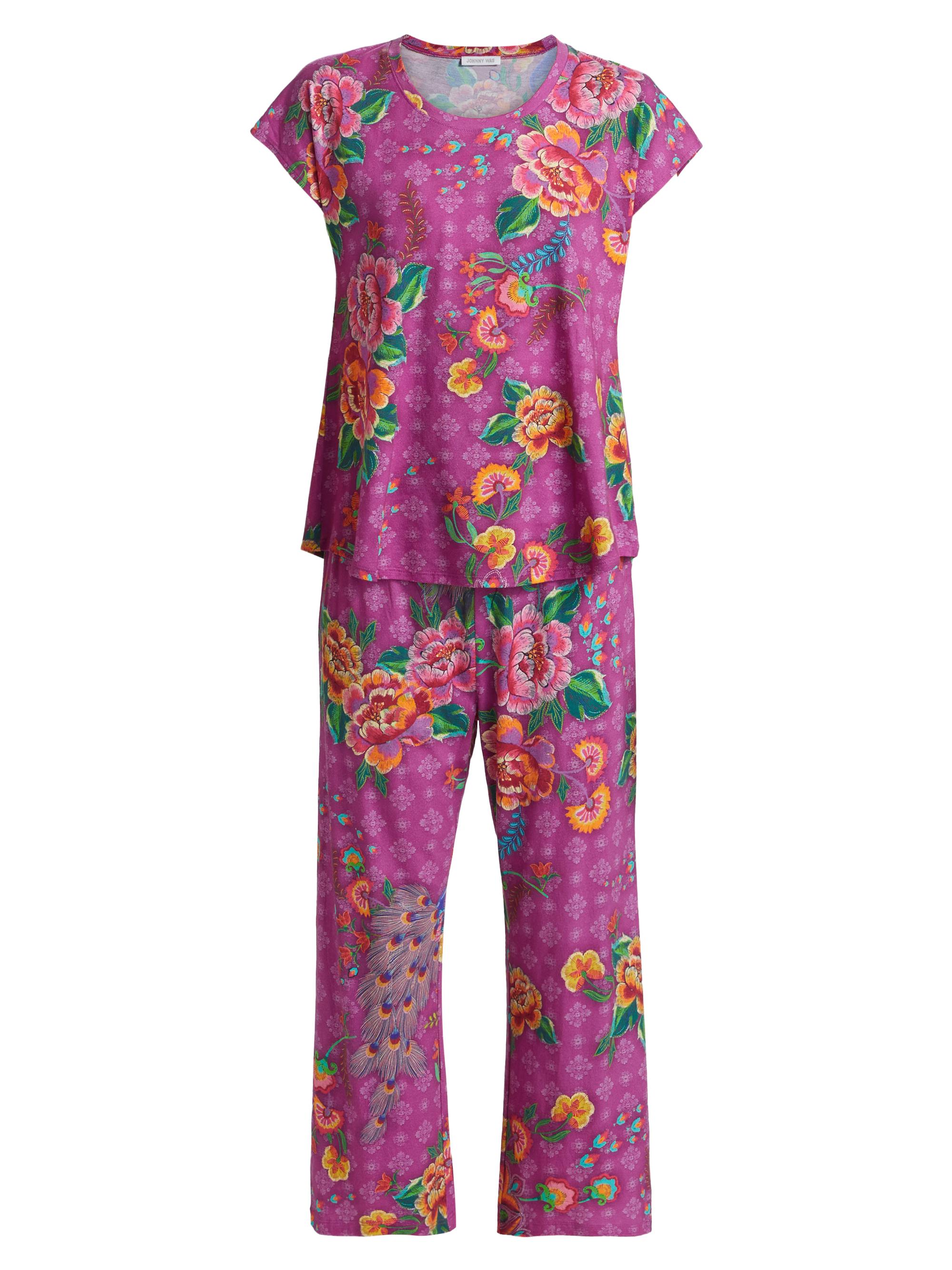 Johnny Was Women's The Bobbie Crop Pajama Set - Darnahta