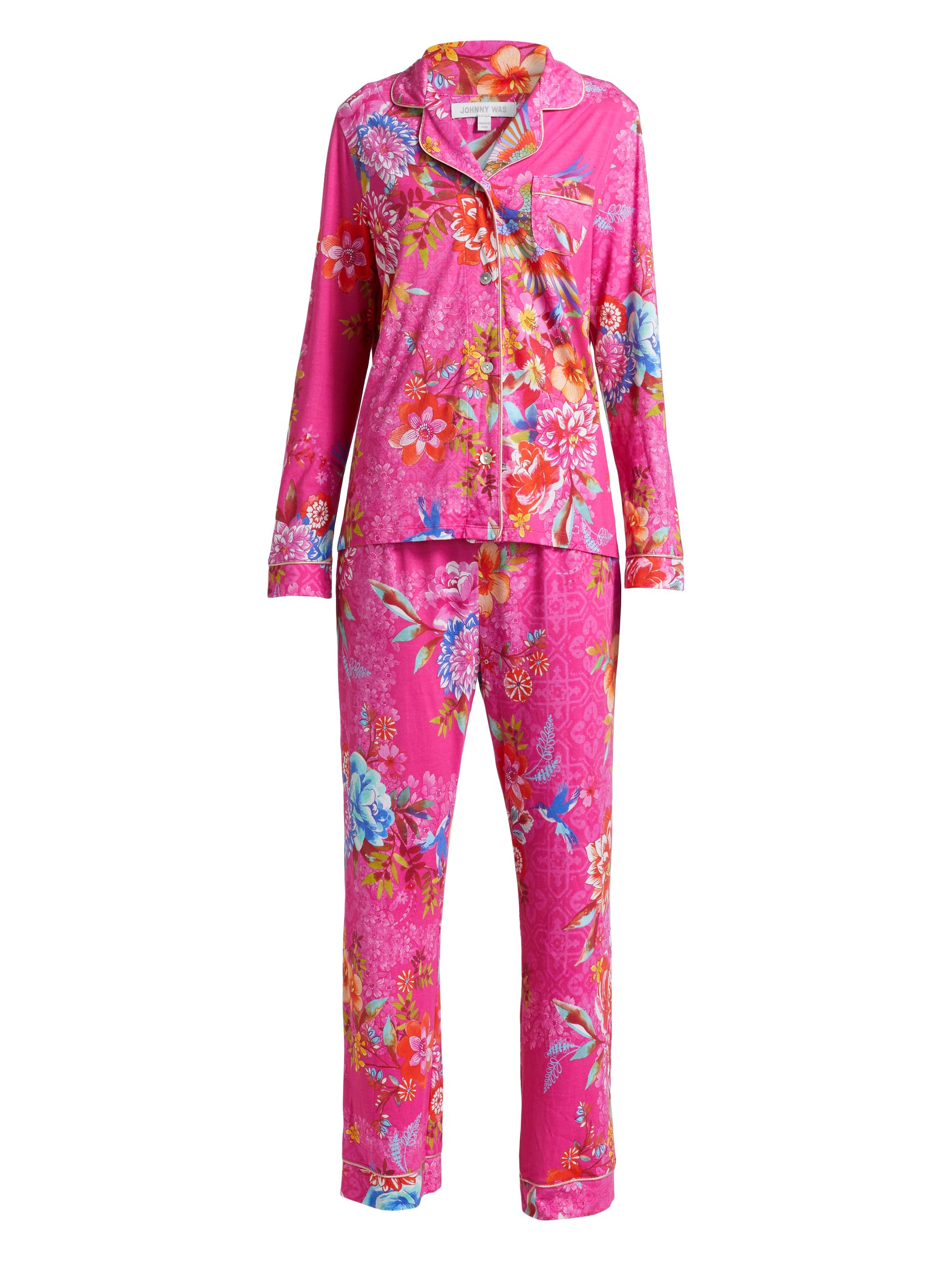 Johnny Was Women's Carly Floral Cotton-Blend Pajamas - Dreamer