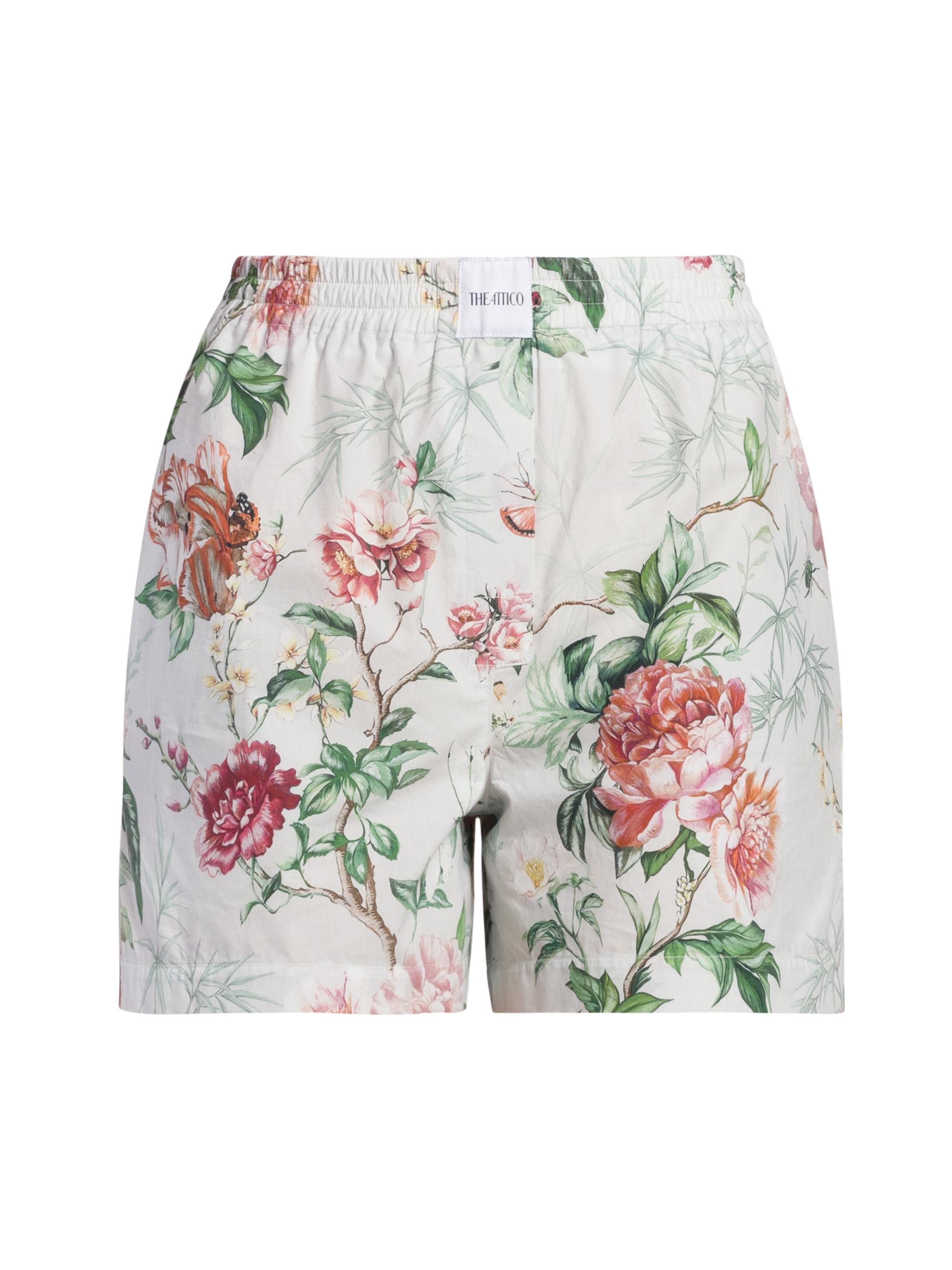 The Attico Women's Floral Cotton Shorts -
