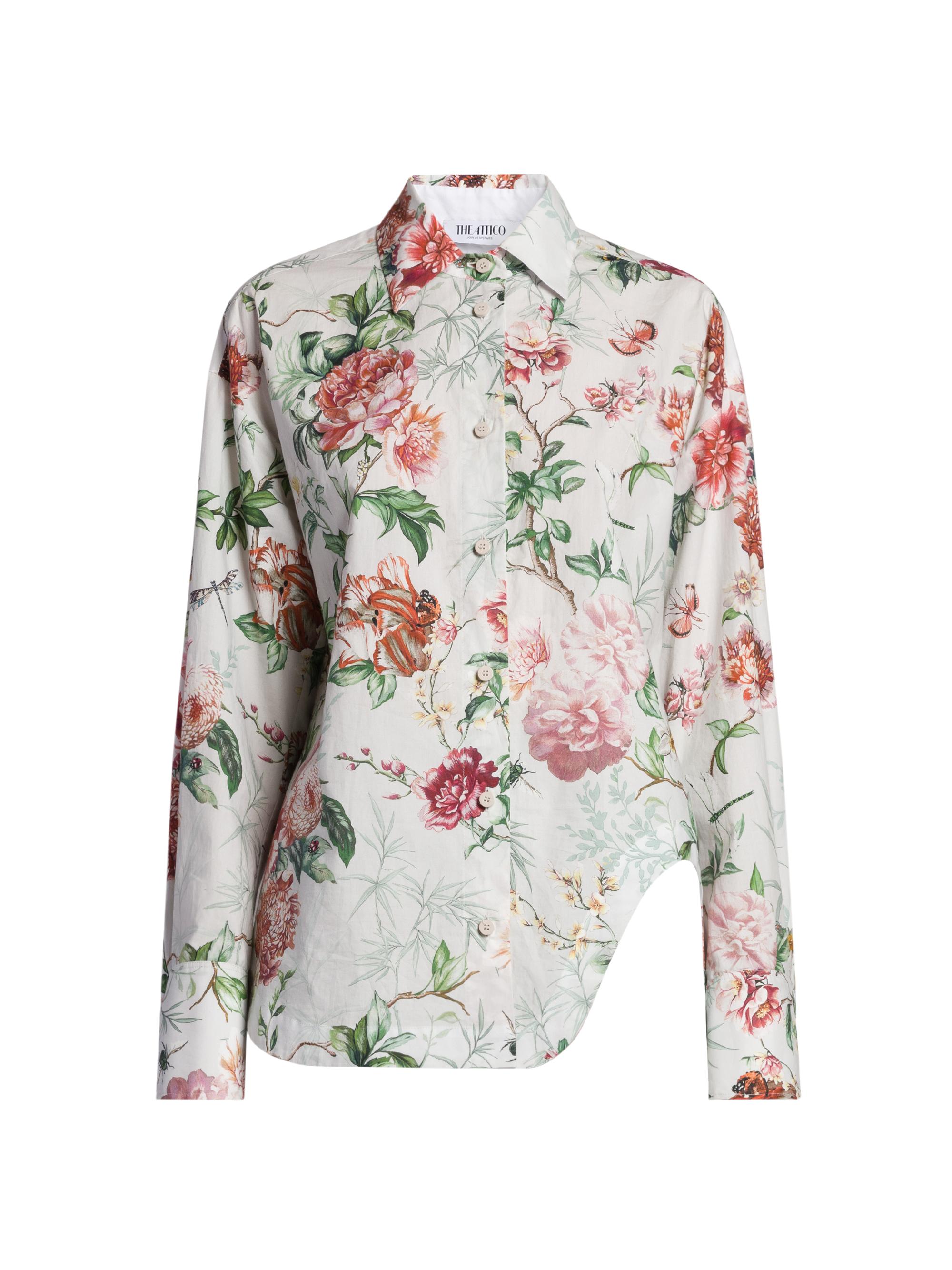 The Attico Women's Floral Cotton Shirt -
