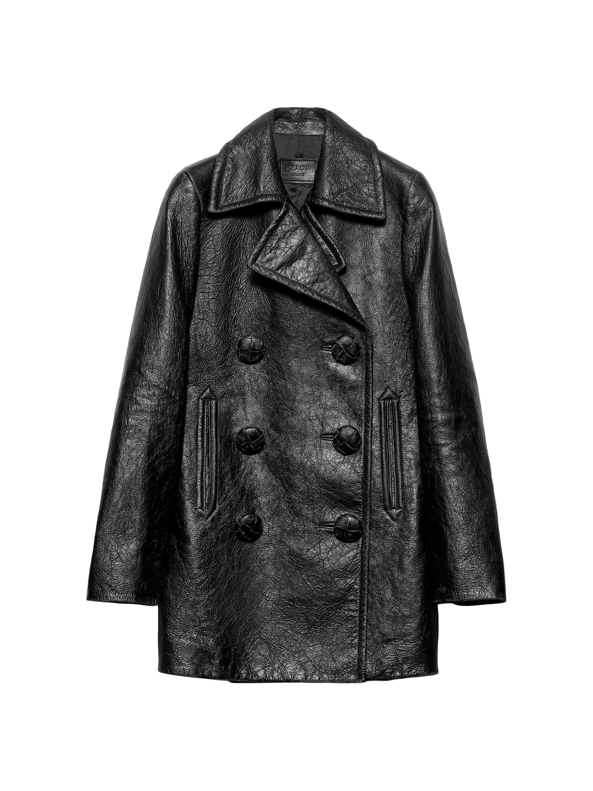 Prada Women's Leather Coat - Black