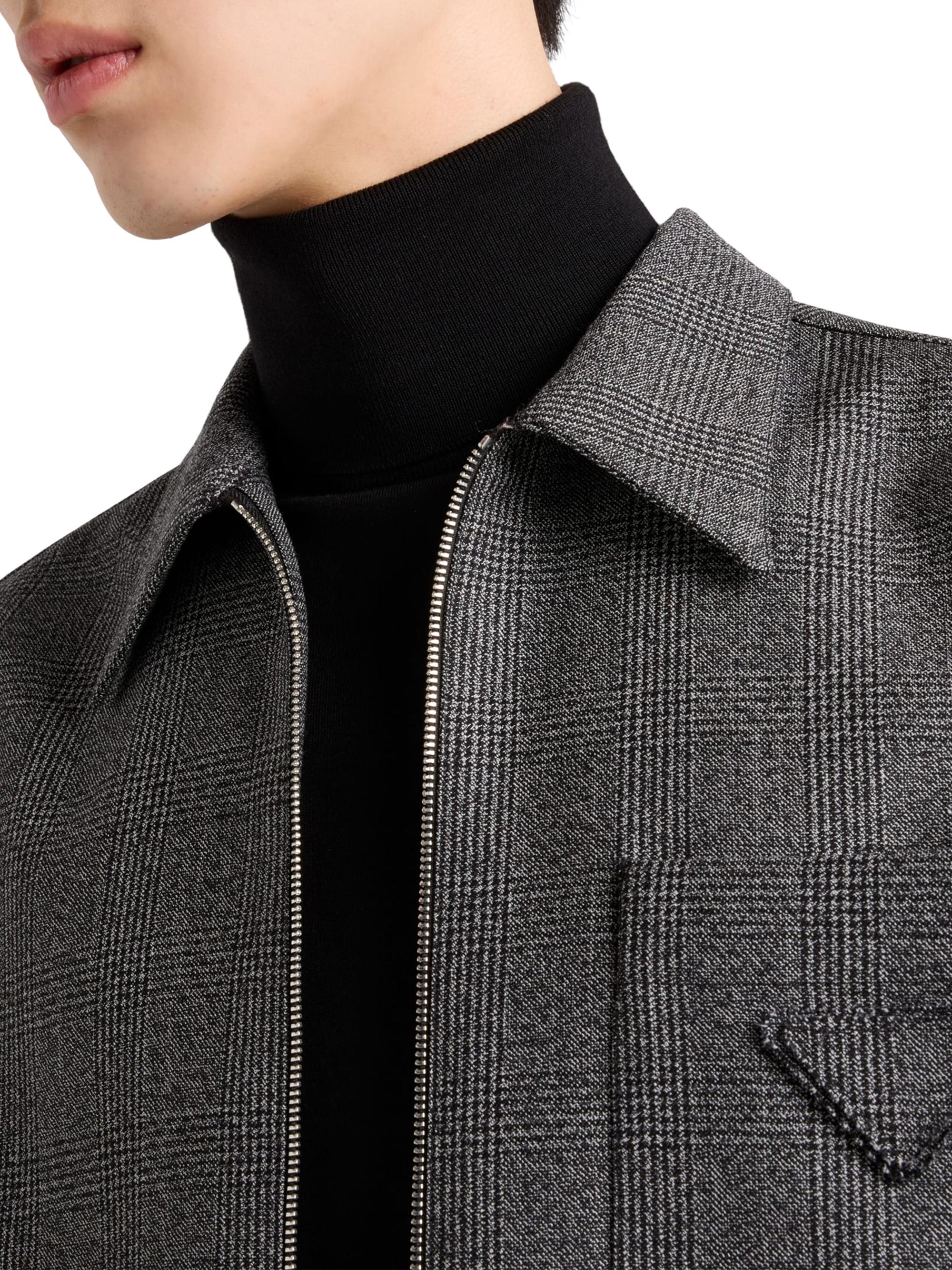 ジャケット・アウター 1998aw prada wool half zip jacket M Prada Asymmetric Navy Half Zip Wool Jacket FW 1998 - S/M