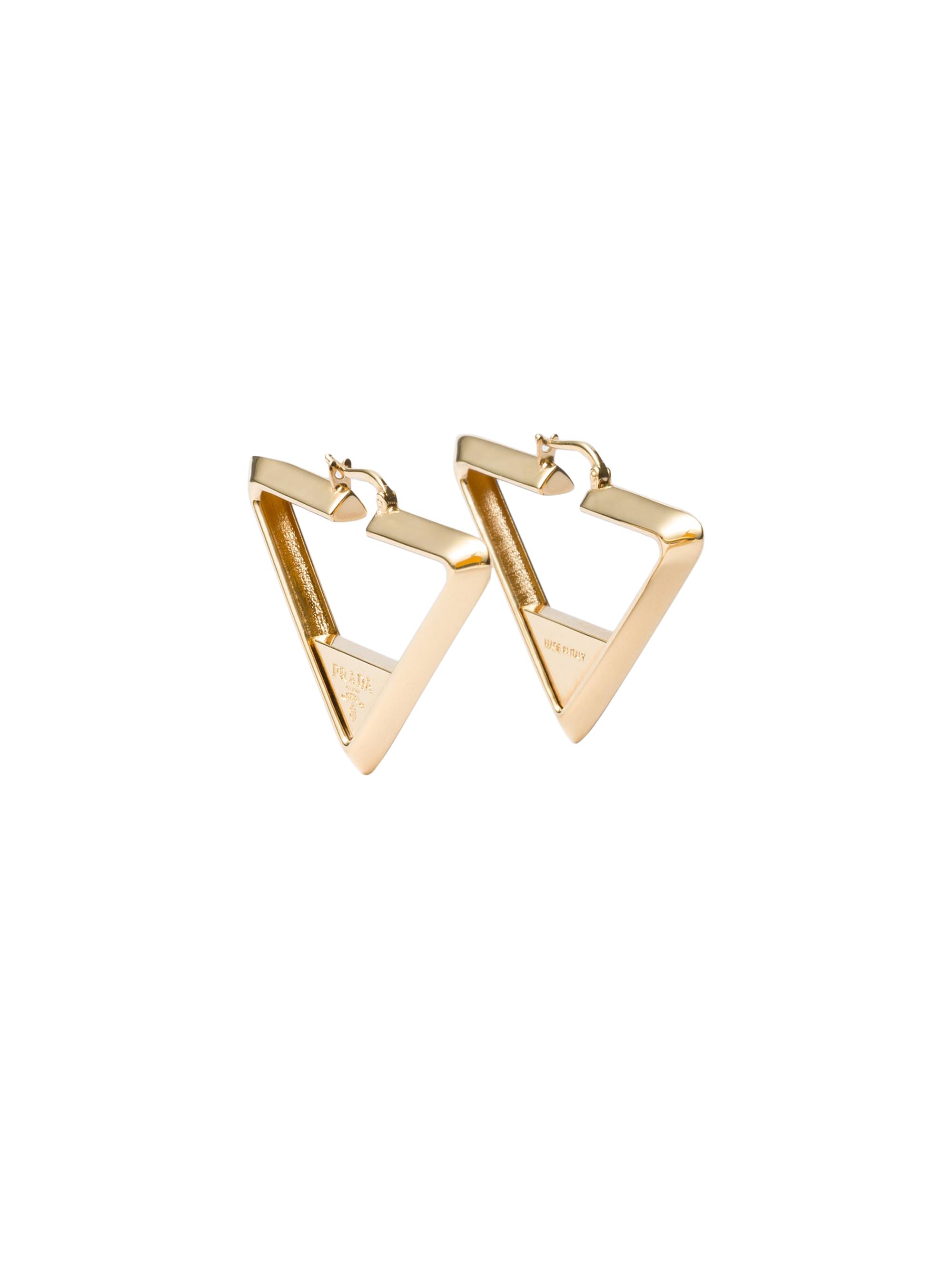 Prada Women's Metal Earrings - Gold