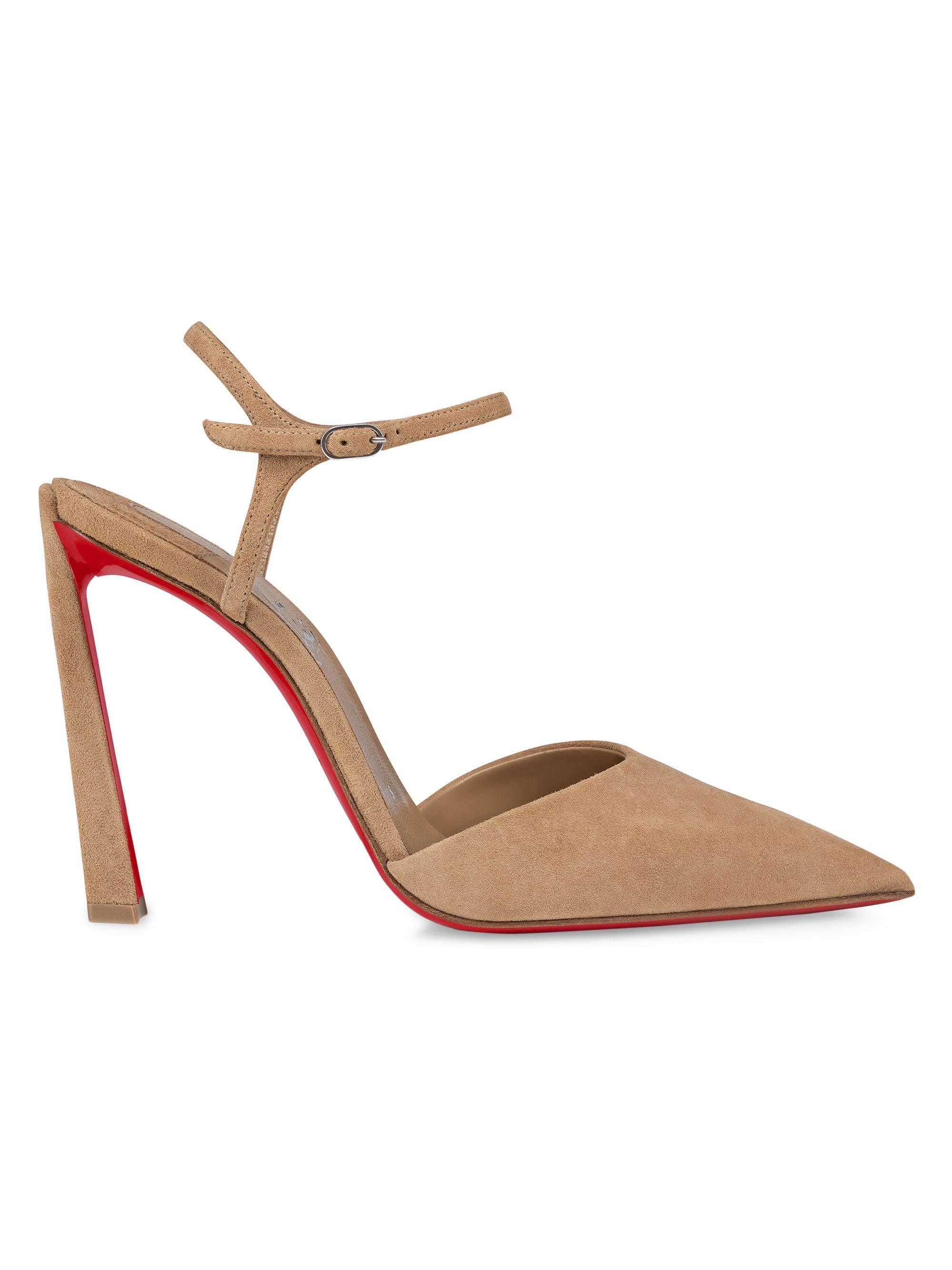 Christian Louboutin Women's Condora Riviera Veau Velours 100MM Pumps - Lionne