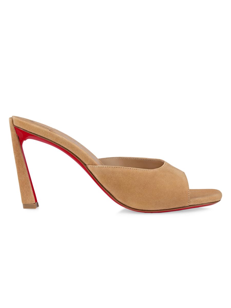 Christian Louboutin Condora Veau Velours 85MM Mules | Saks