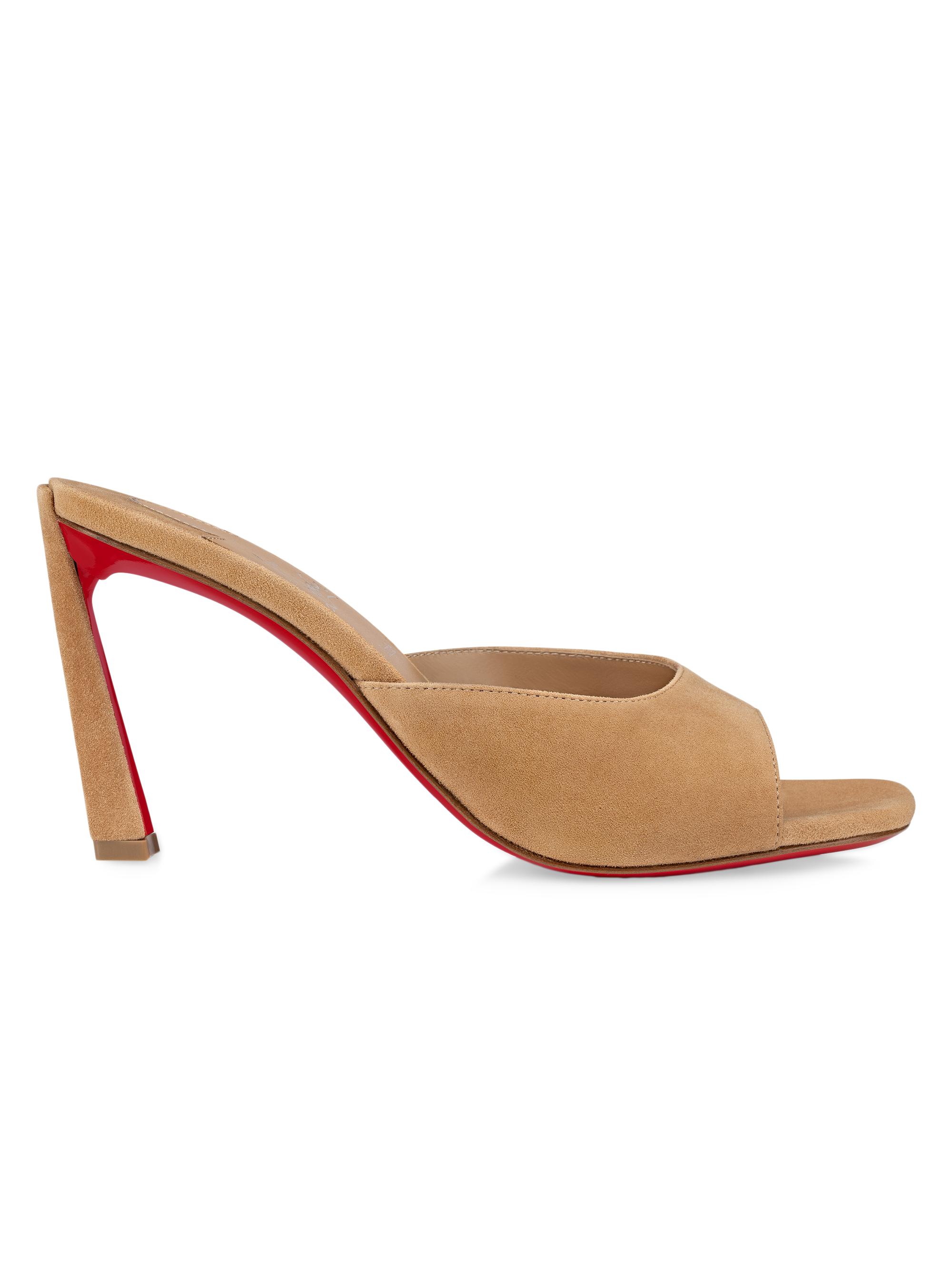 Christian Louboutin Condora Veau Velours 85MM Mules | Saks Fifth