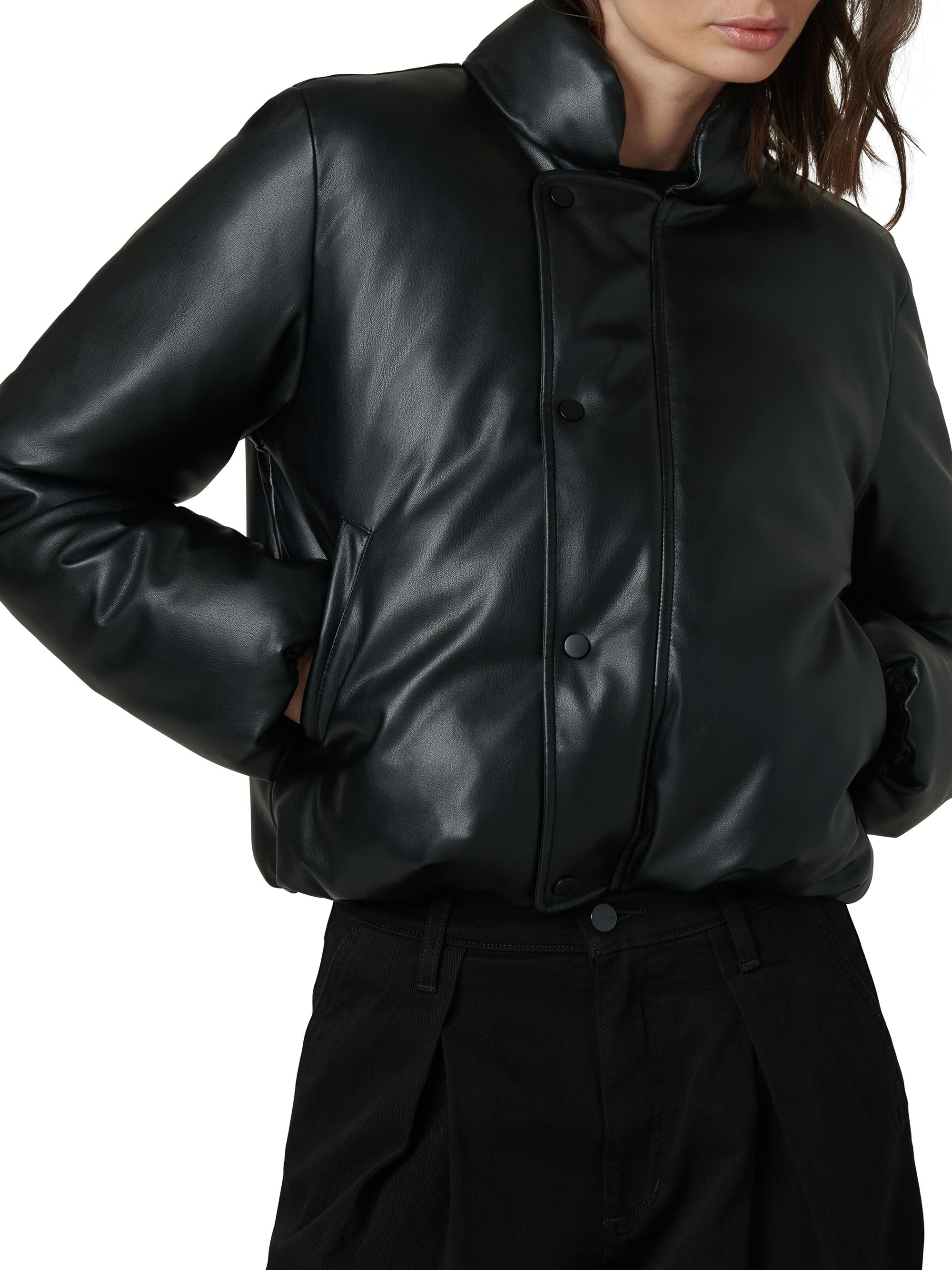 Joe's Jeans The Kiki Padded Faux Leather Bomber Jacket | Saks