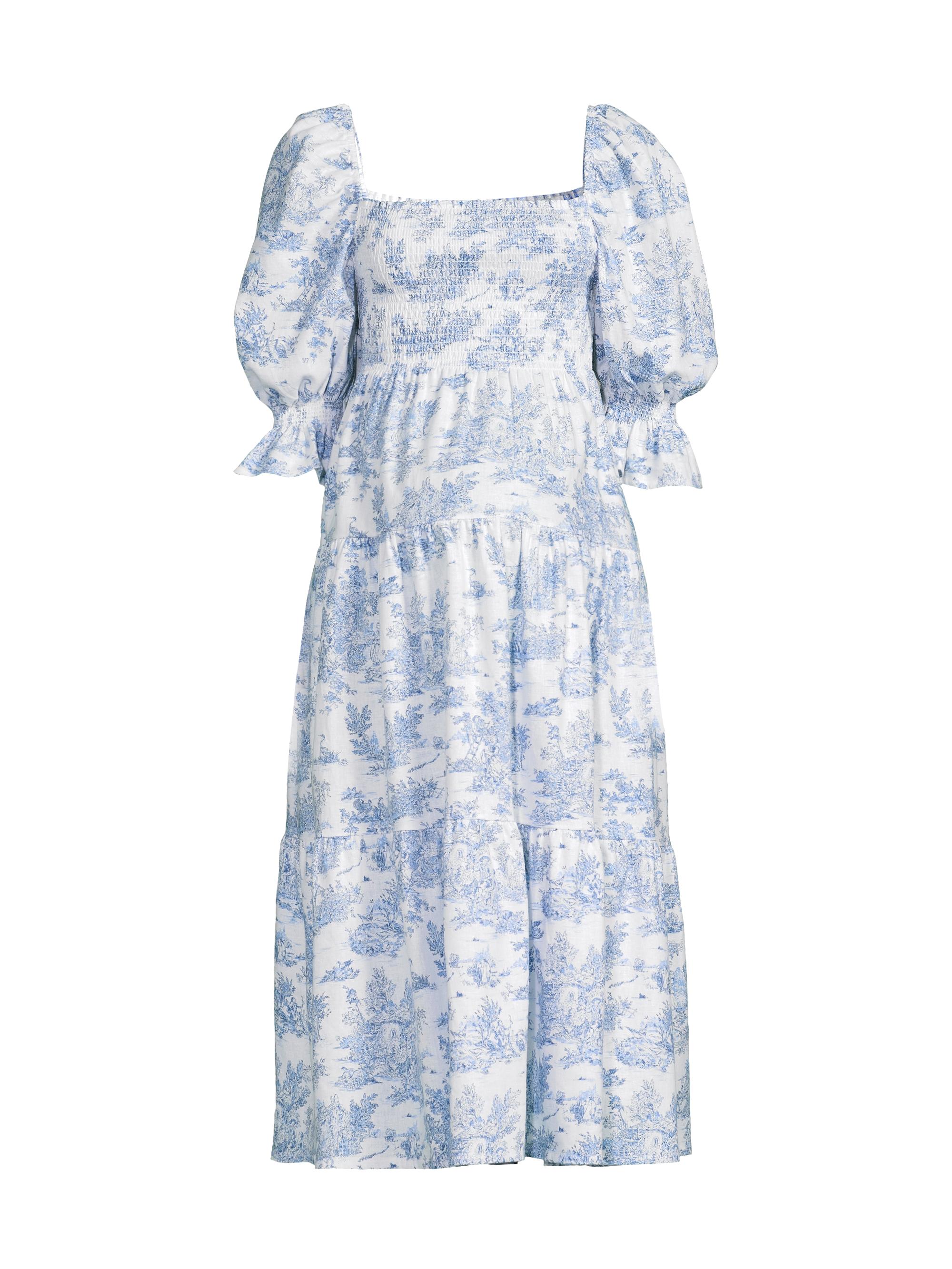 Nothing Fits But Women's Kiko Toile Print Smocked Dress - Paris