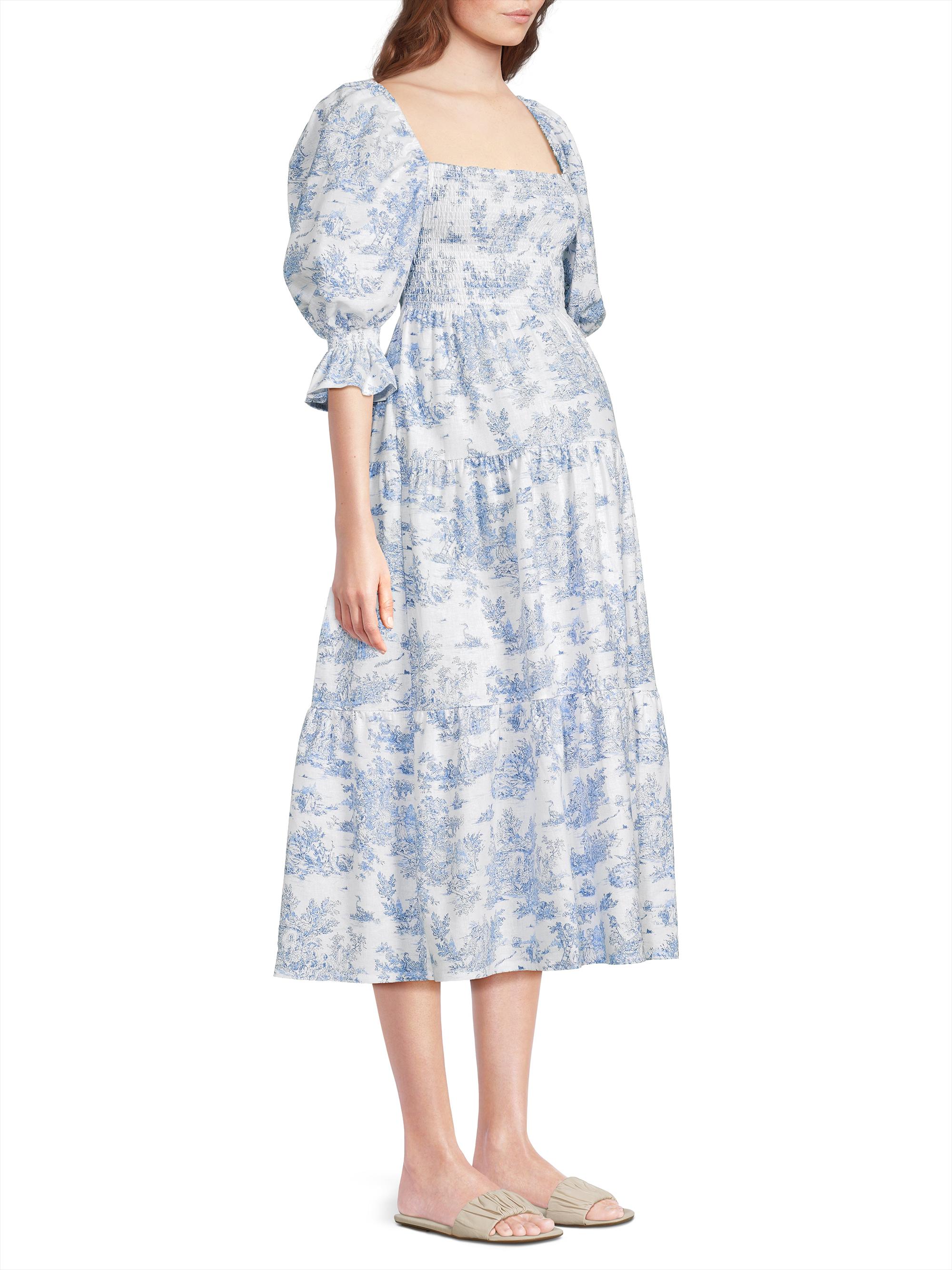 Nothing Fits But Kiko Toile Print Smocked Dress | Saks Fifth Avenue
