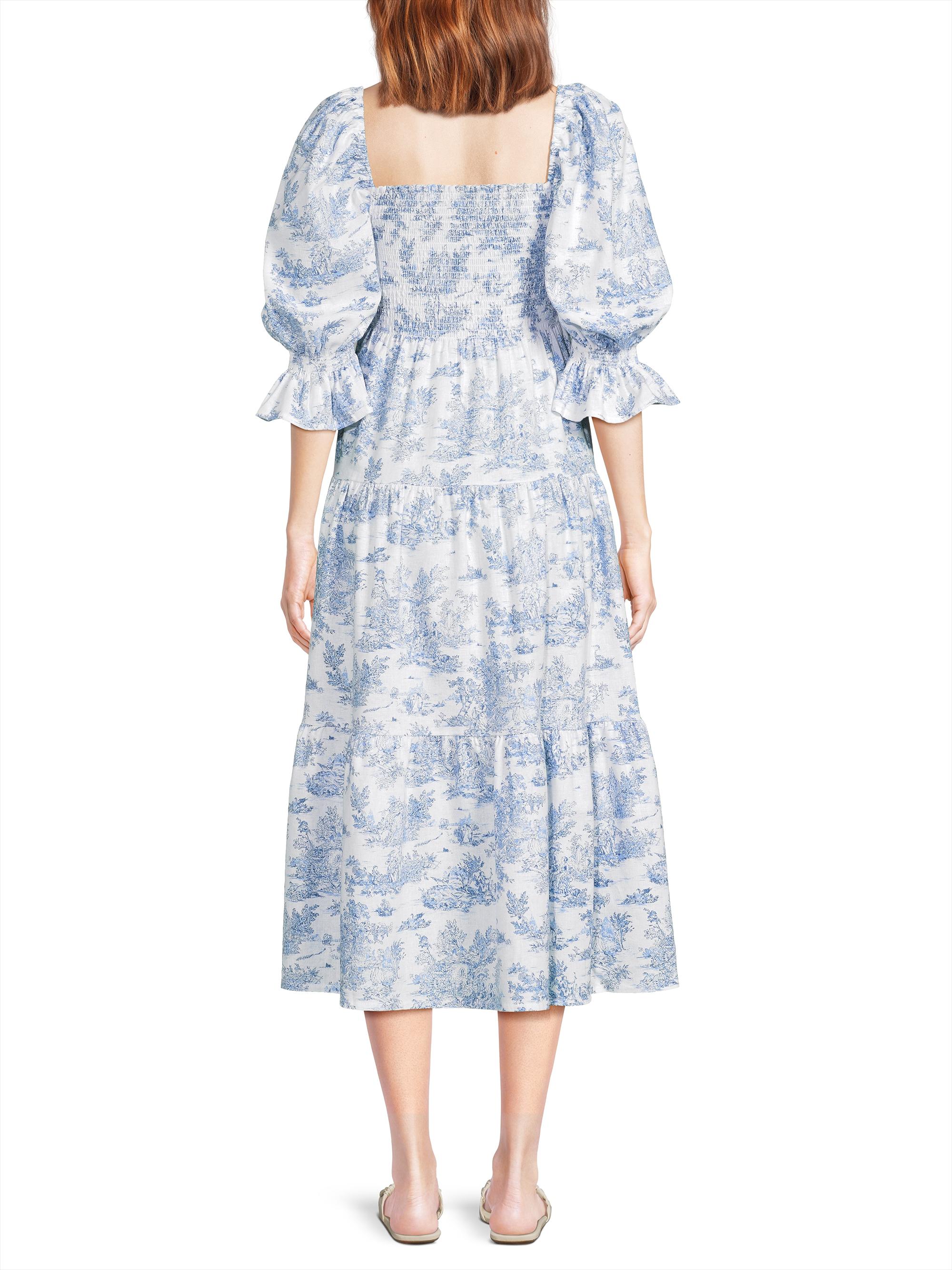 Nothing Fits But Kiko Toile Print Smocked Dress | Saks Fifth Avenue