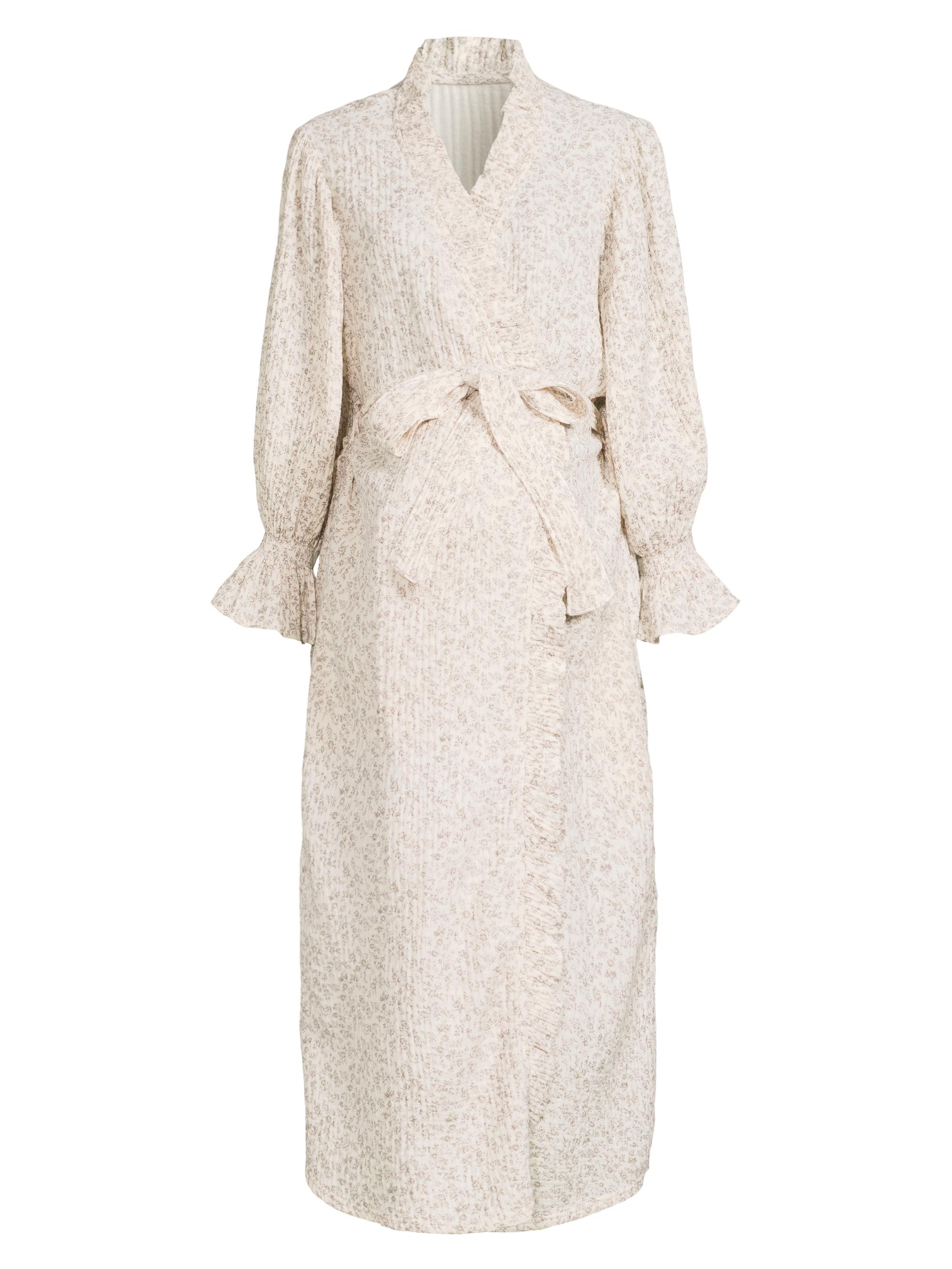 Nothing Fits But Women's Floral Muslin Gauze Robe - Ichika